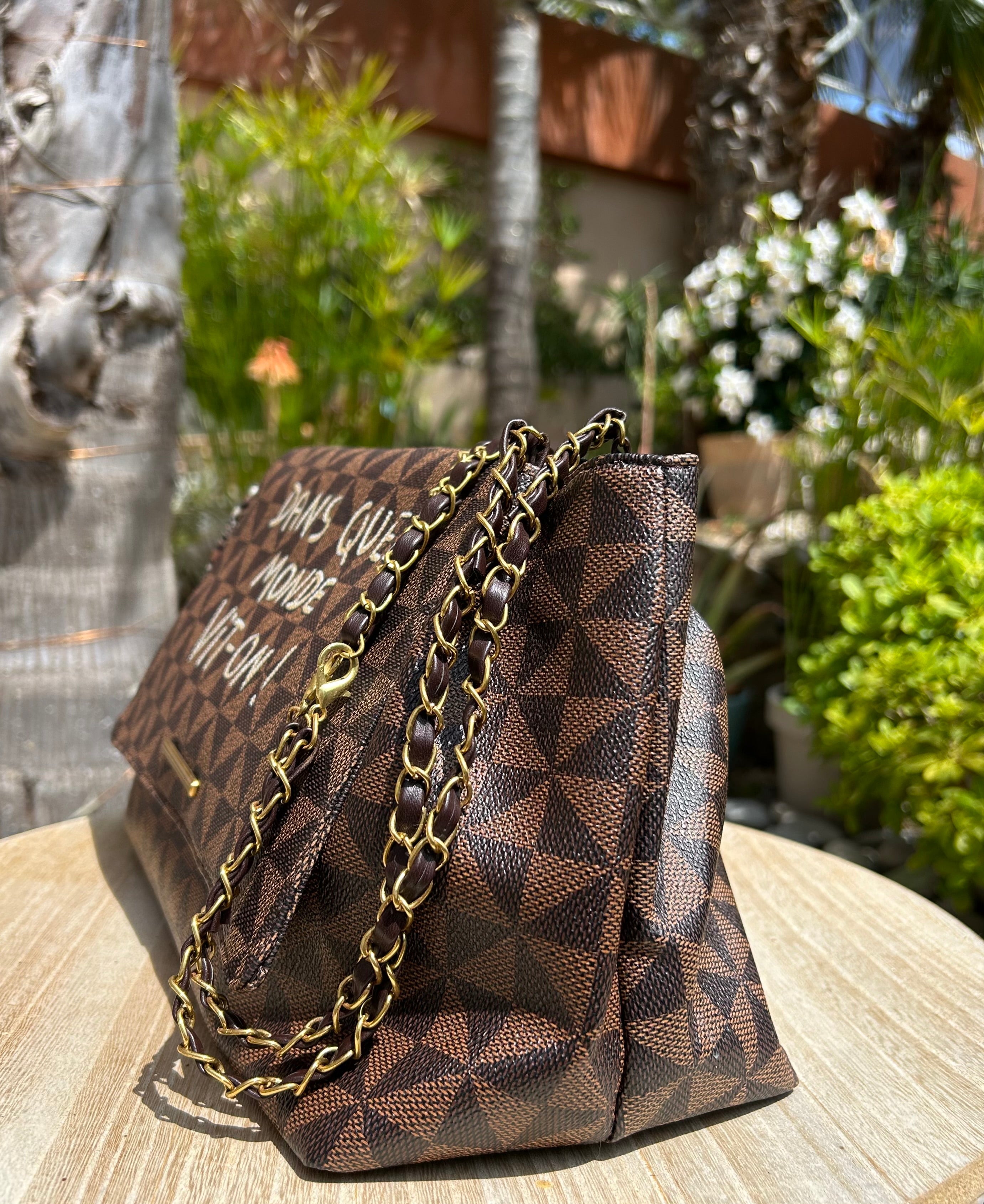 Sac chaînette marron