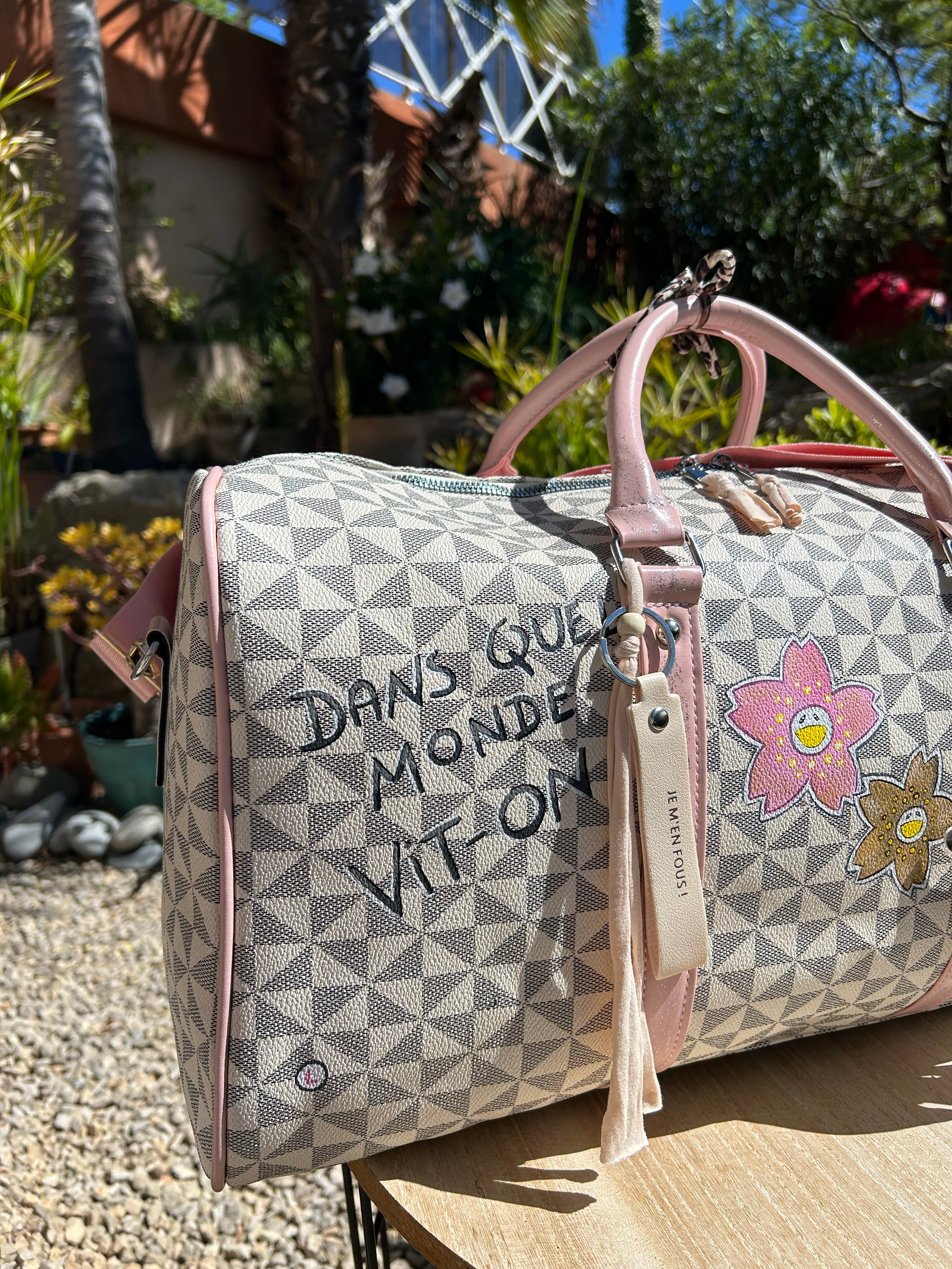 Grand sac voyage flowers