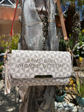 Sac pochette bandoulière beige