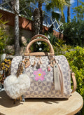 Sac Boston pink flower