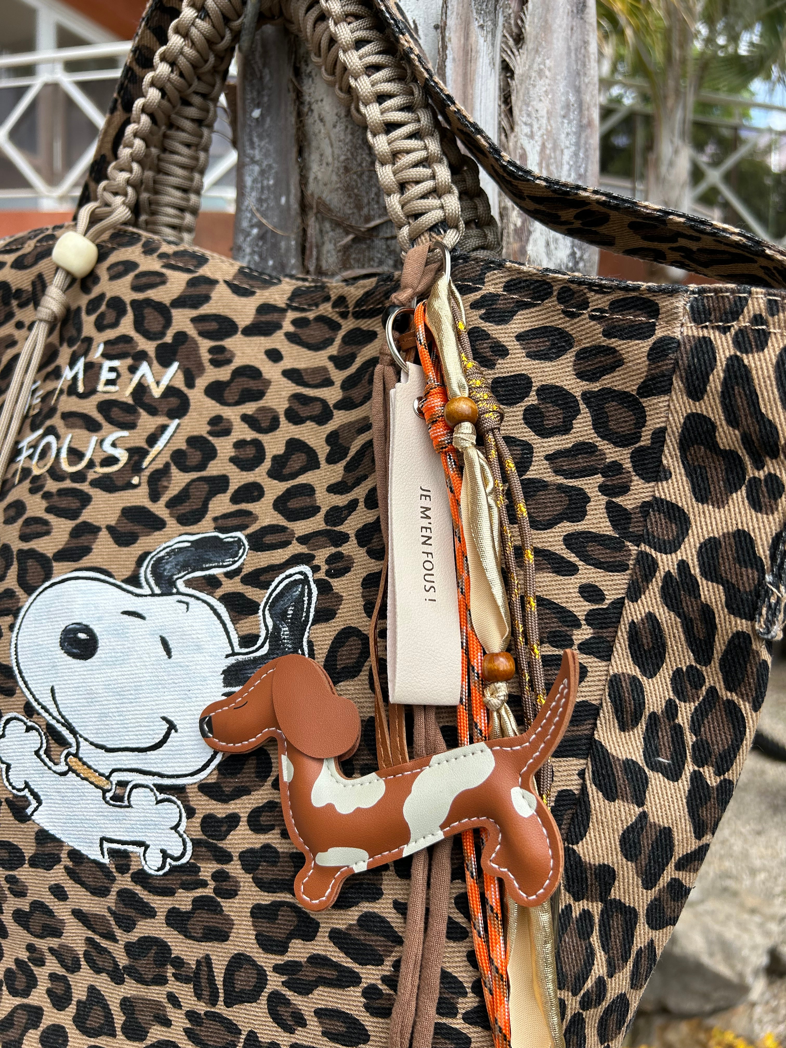 Grand SAC toile léopard SNOOP je m’en fous !