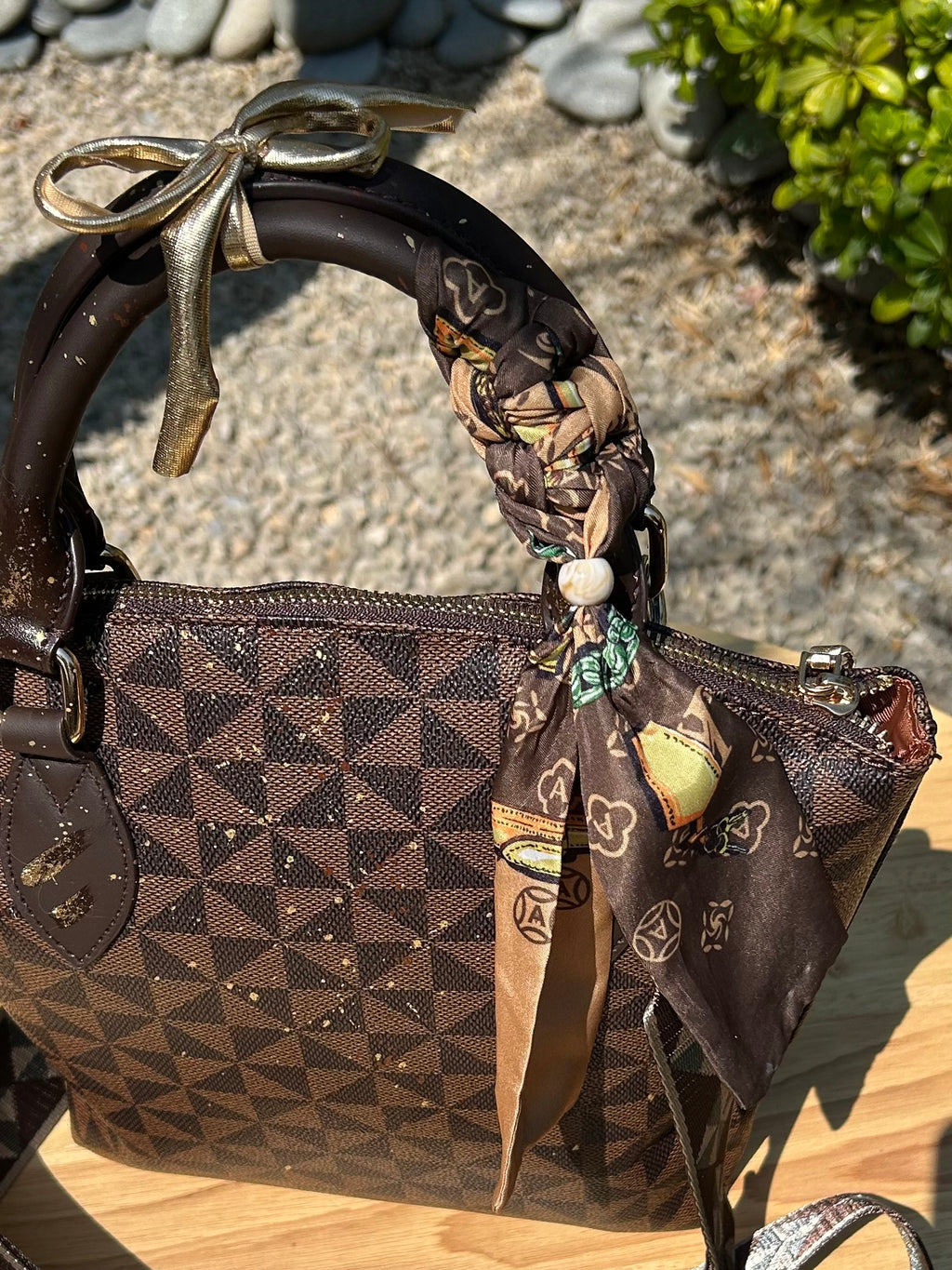 Sac Lilou  marron Art Projections