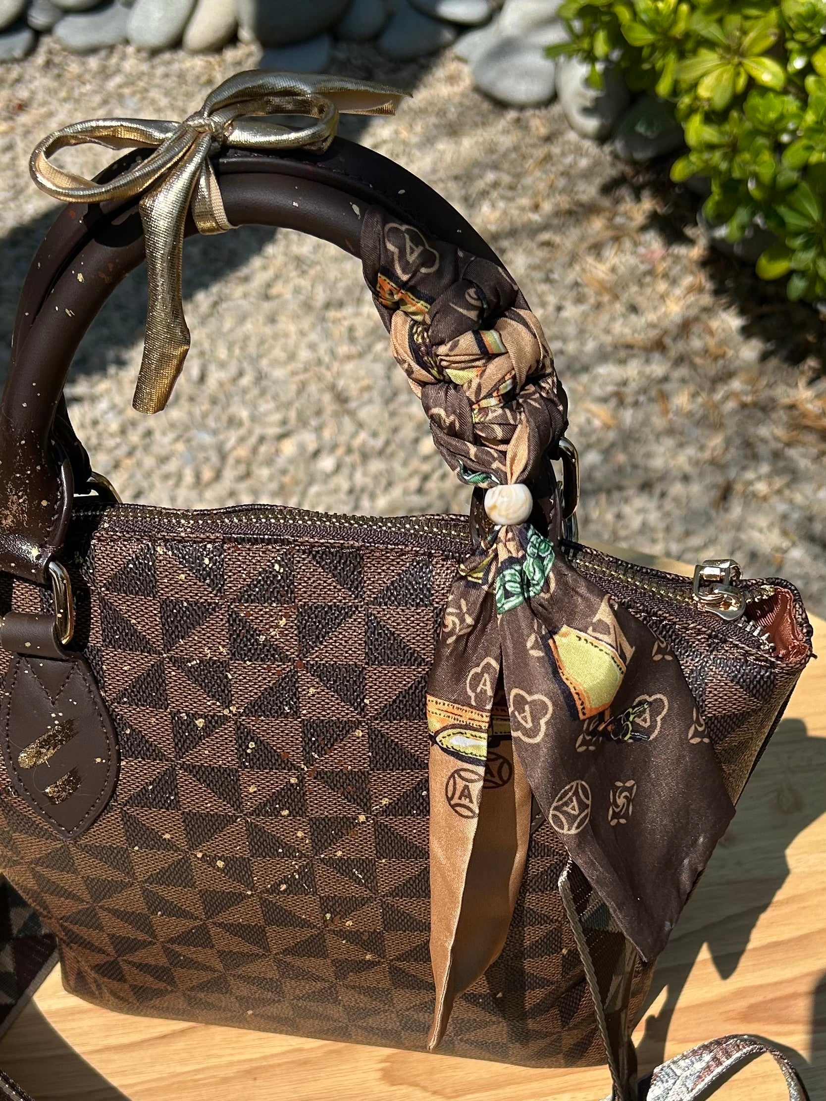 Sac Lilou  marron Art Projections