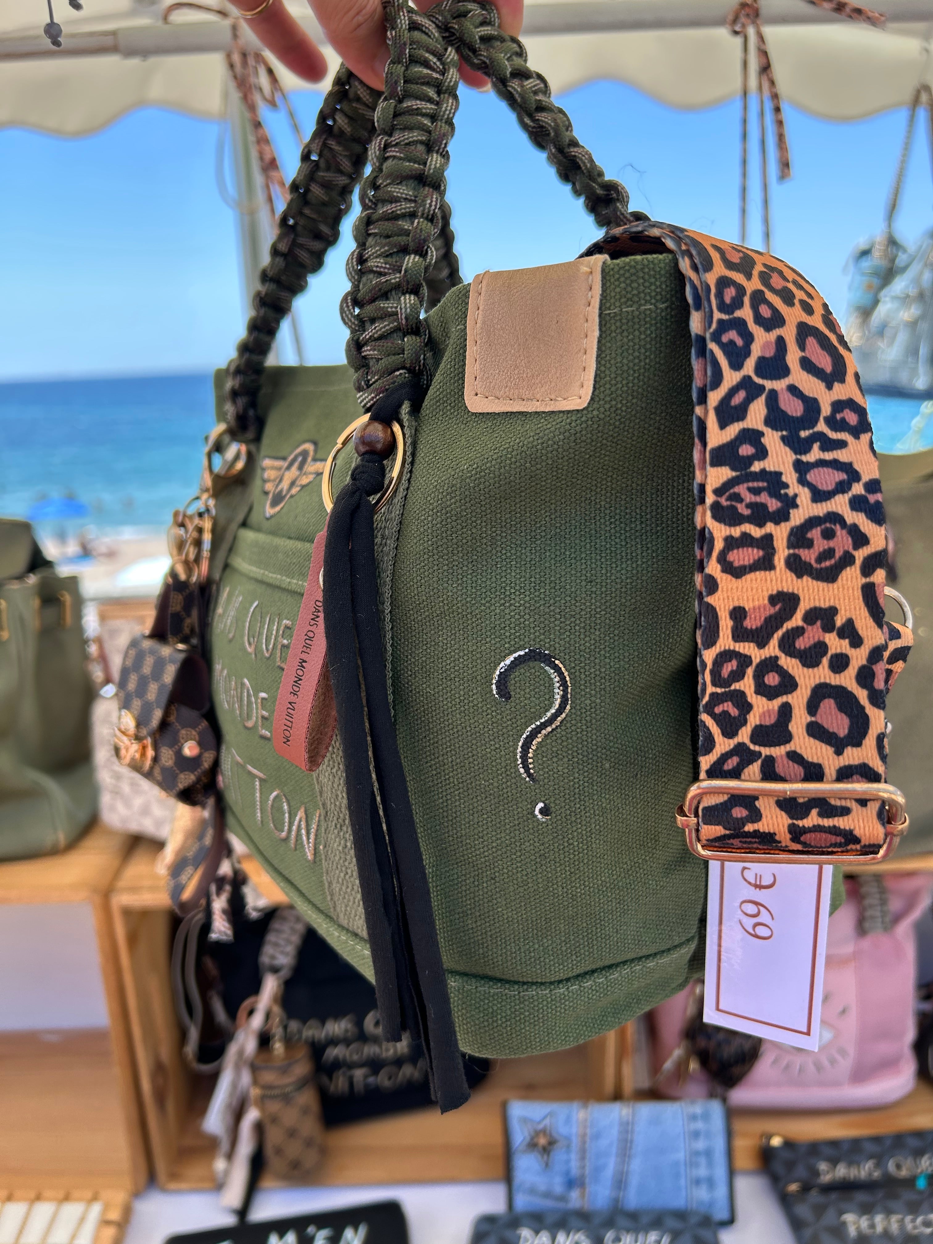 Sac toile kaki DQMV