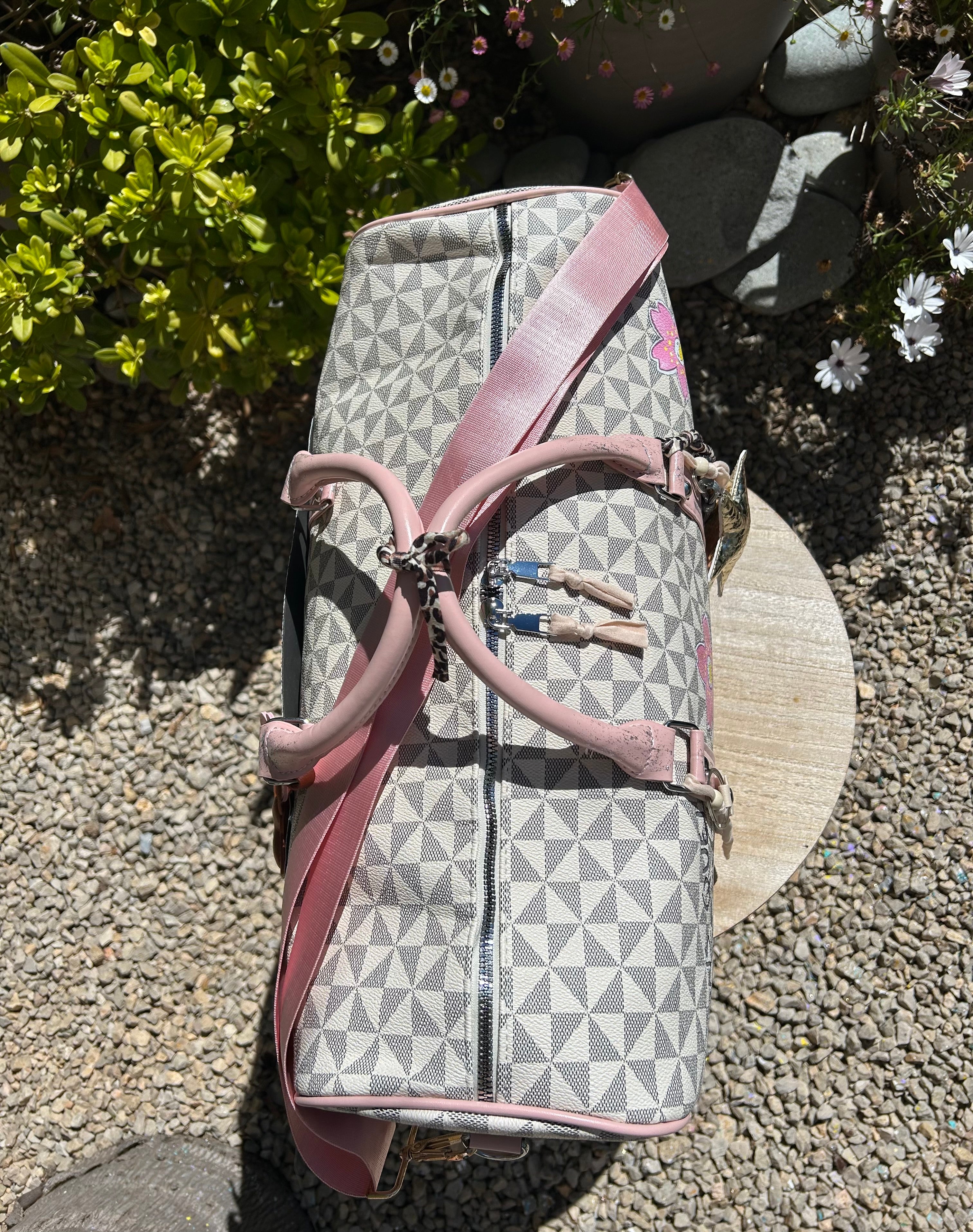 Grand sac voyage flowers