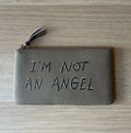 Pochette cuir « I’M NOT AN ANGEL”