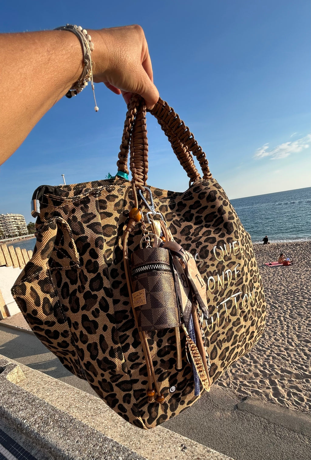 Grand SAC toile léopard / DQMV