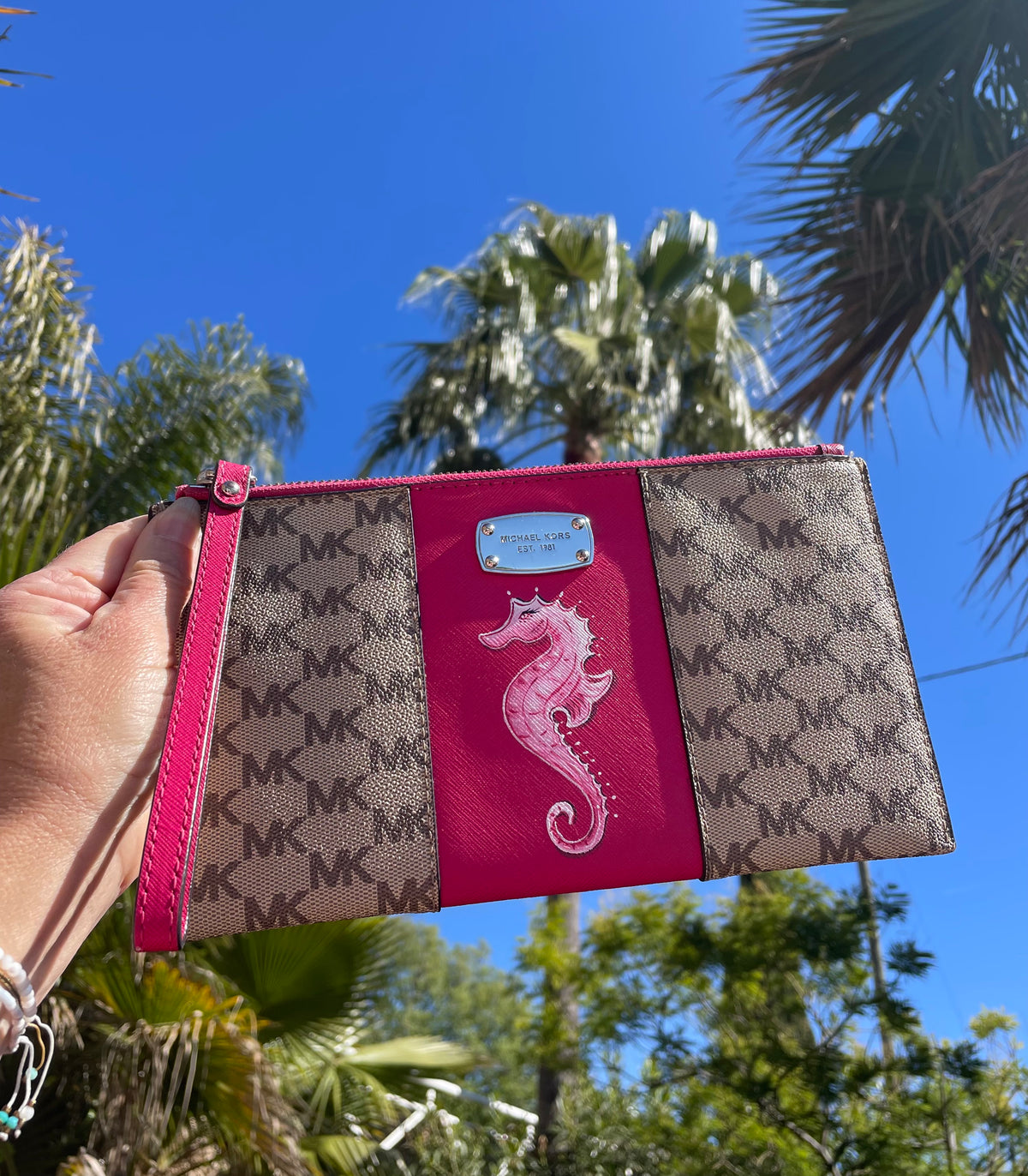 Pochette Michael KORS custom hippocampe