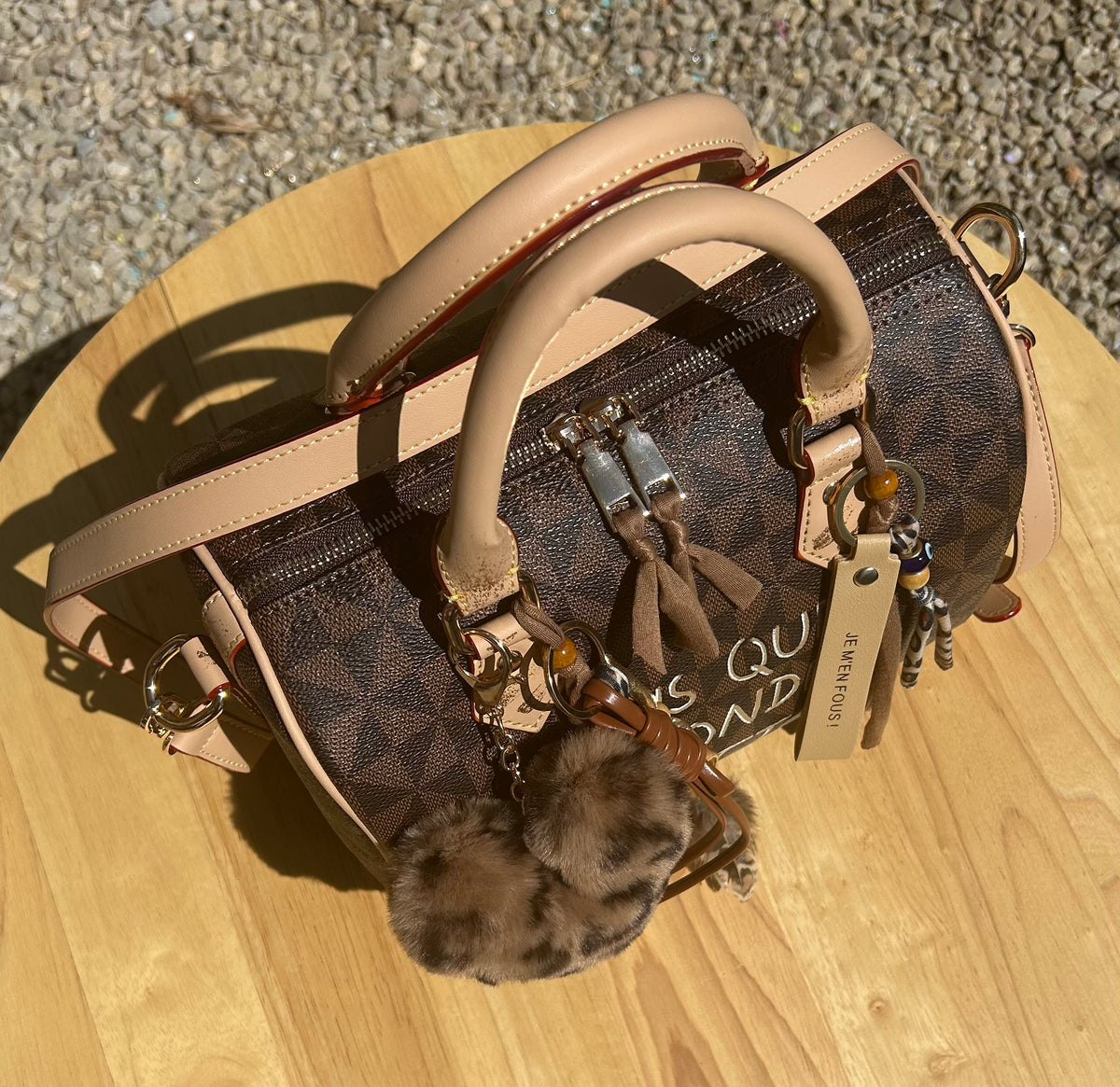 Sac Boston marron DQMV