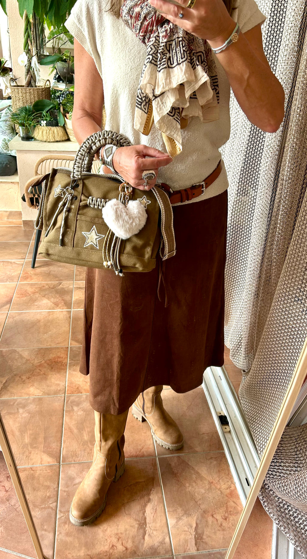 Sac Toile Kaki Étoile
