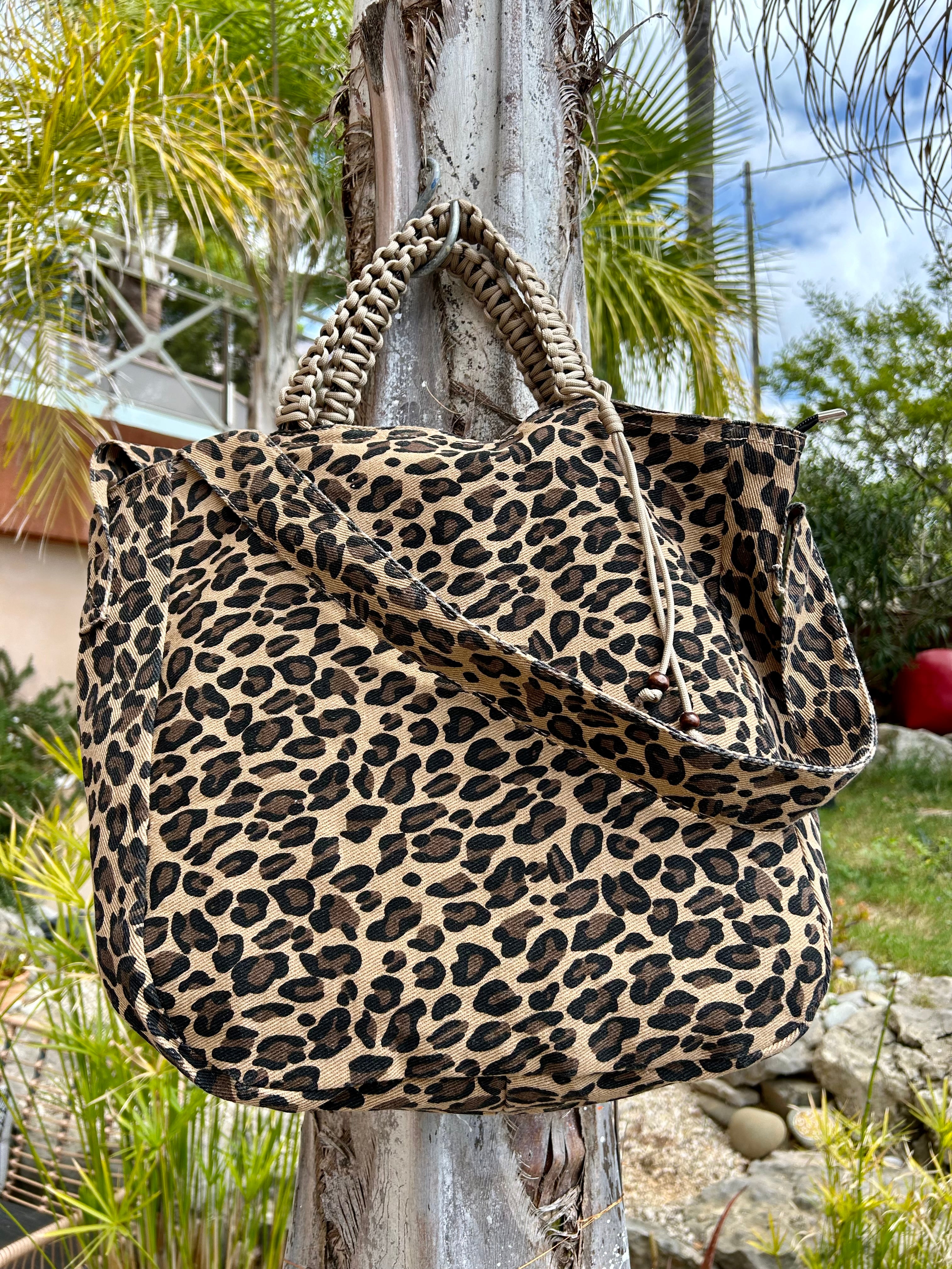 Grand SAC toile léopard SNOOP je m’en fous !