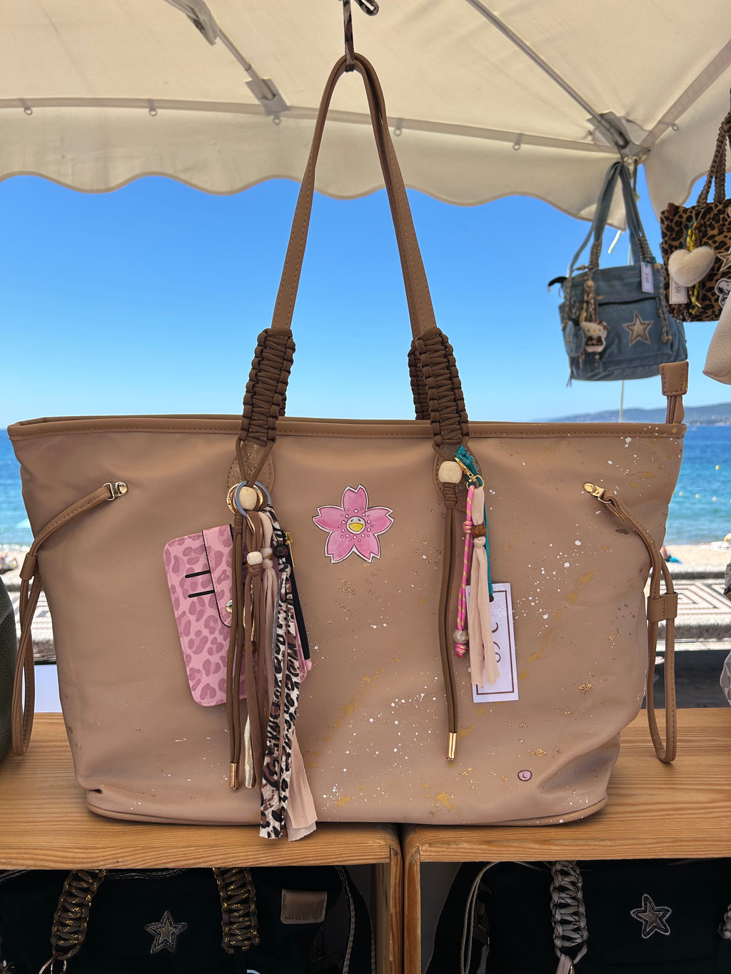 Grand Cabas fleur smiley
