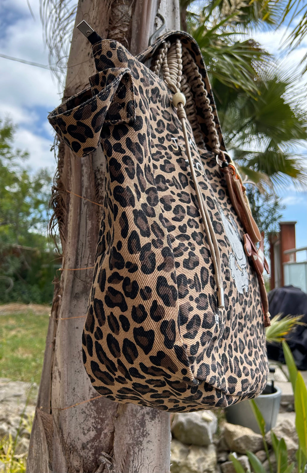 Grand SAC toile léopard SNOOP je m’en fous !
