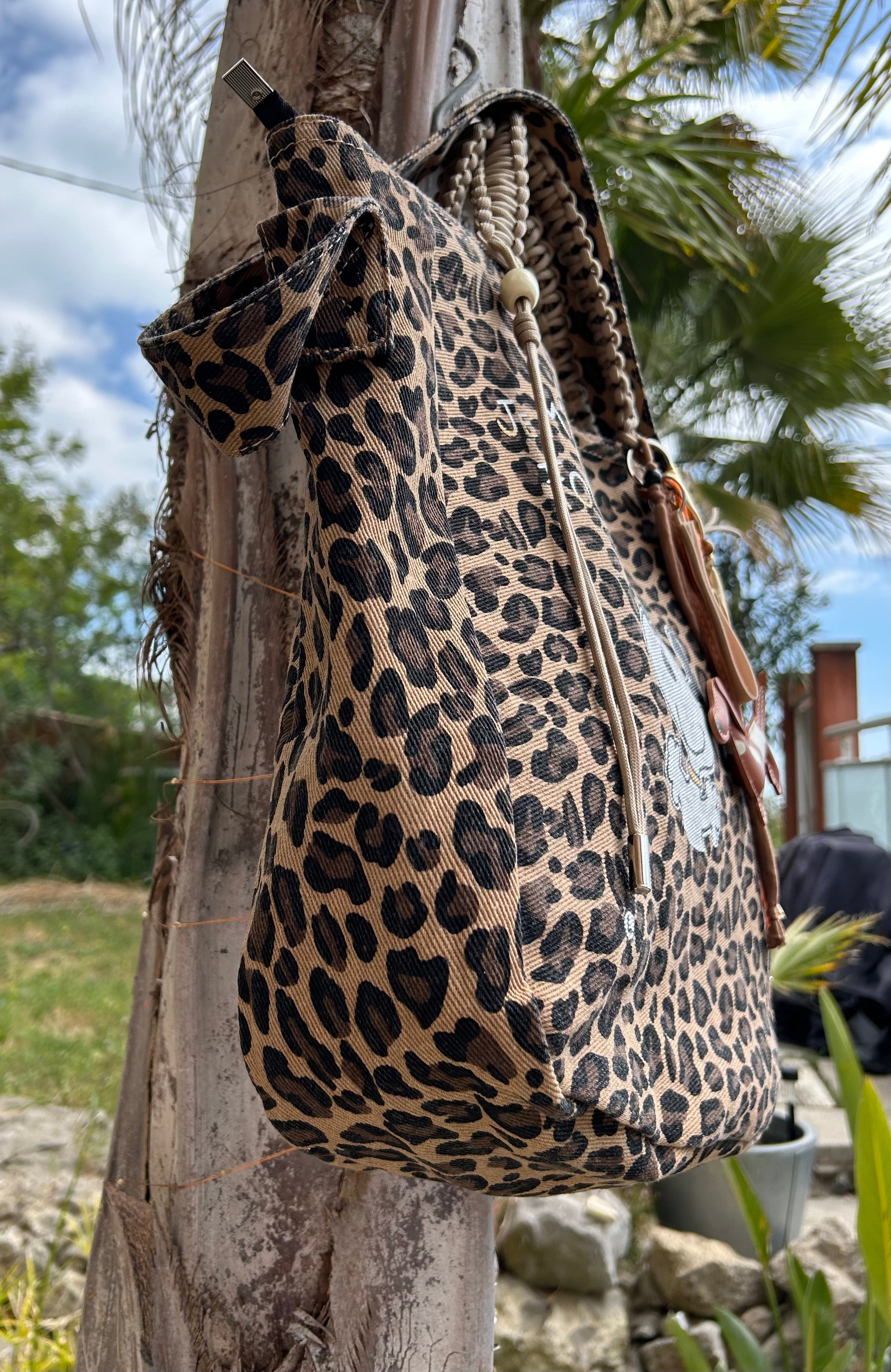 Grand SAC toile léopard SNOOP je m’en fous !