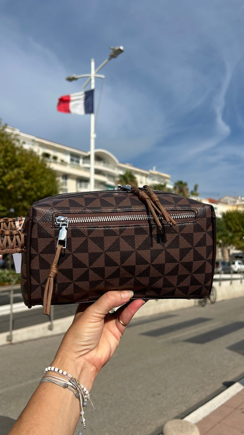 Trousse de toilette marron DQM VIT-ON