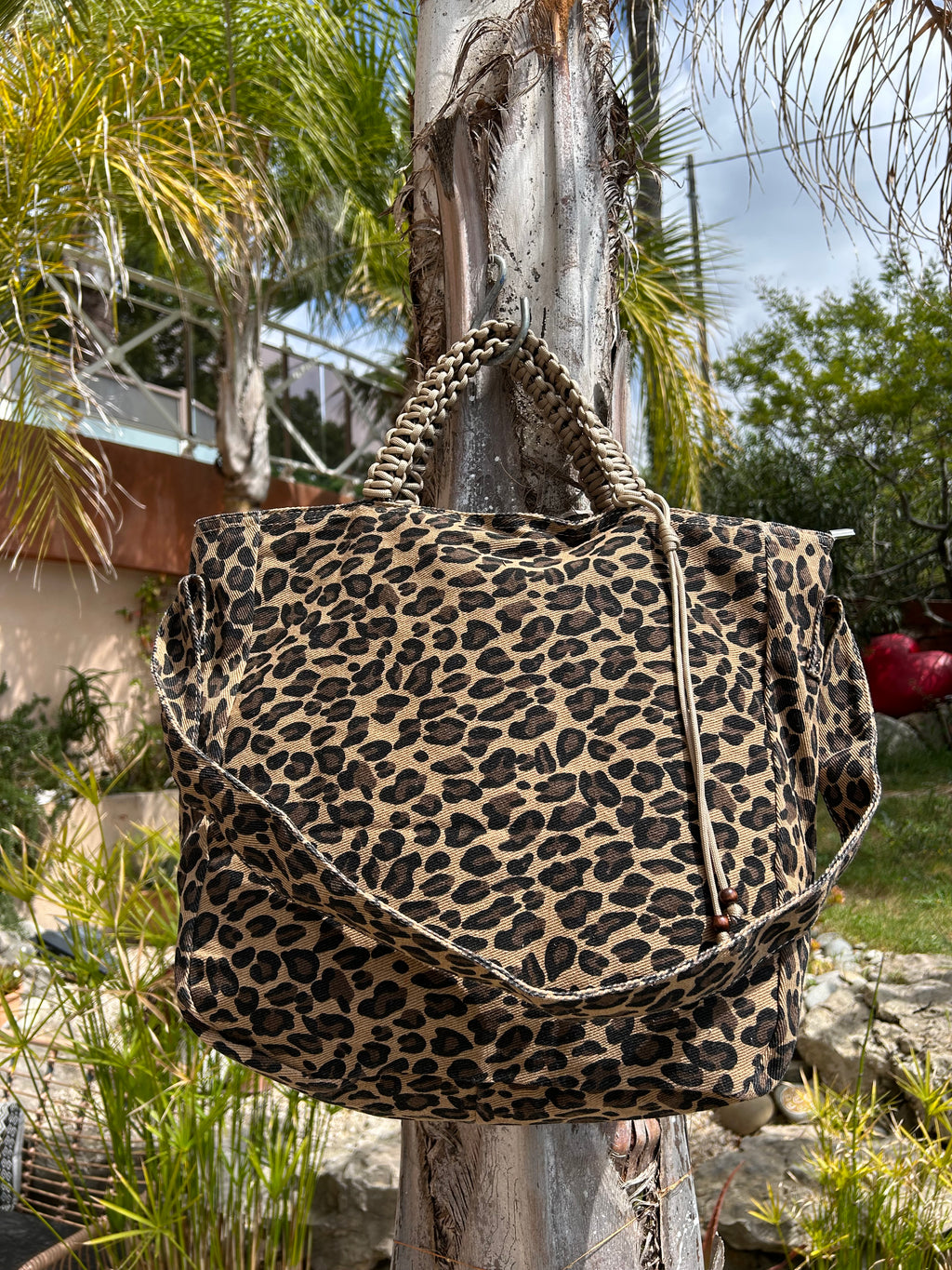 Grand SAC toile léopard SNOOP