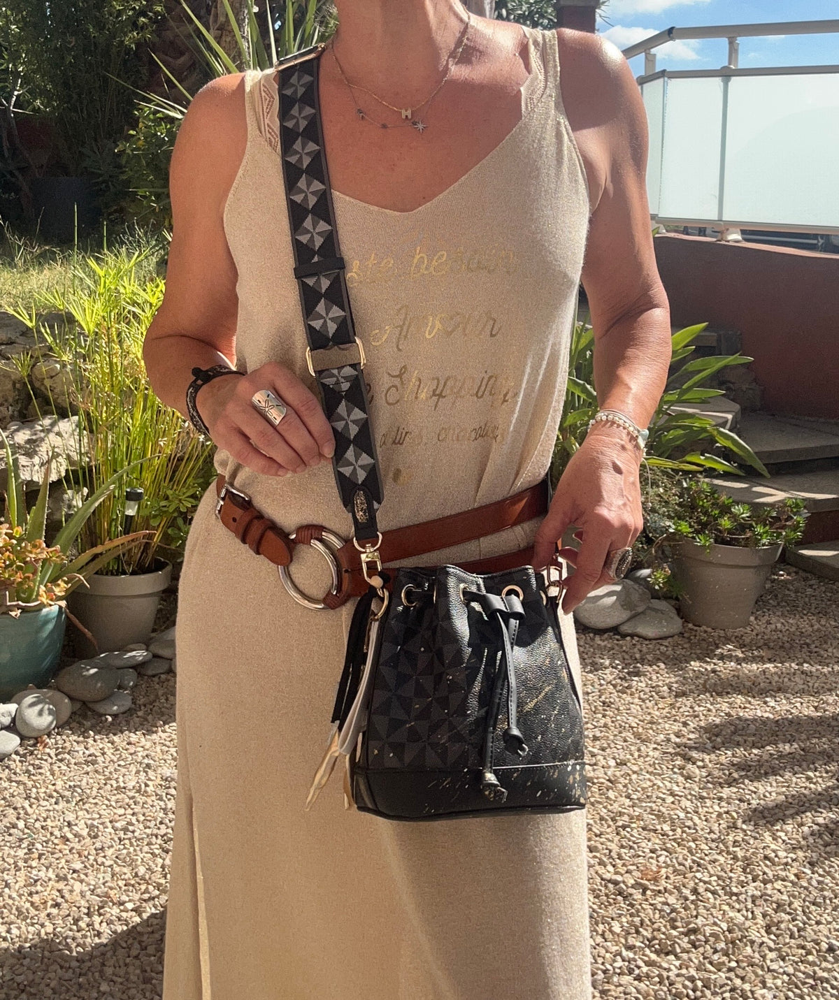 Petit sac noir Pochon