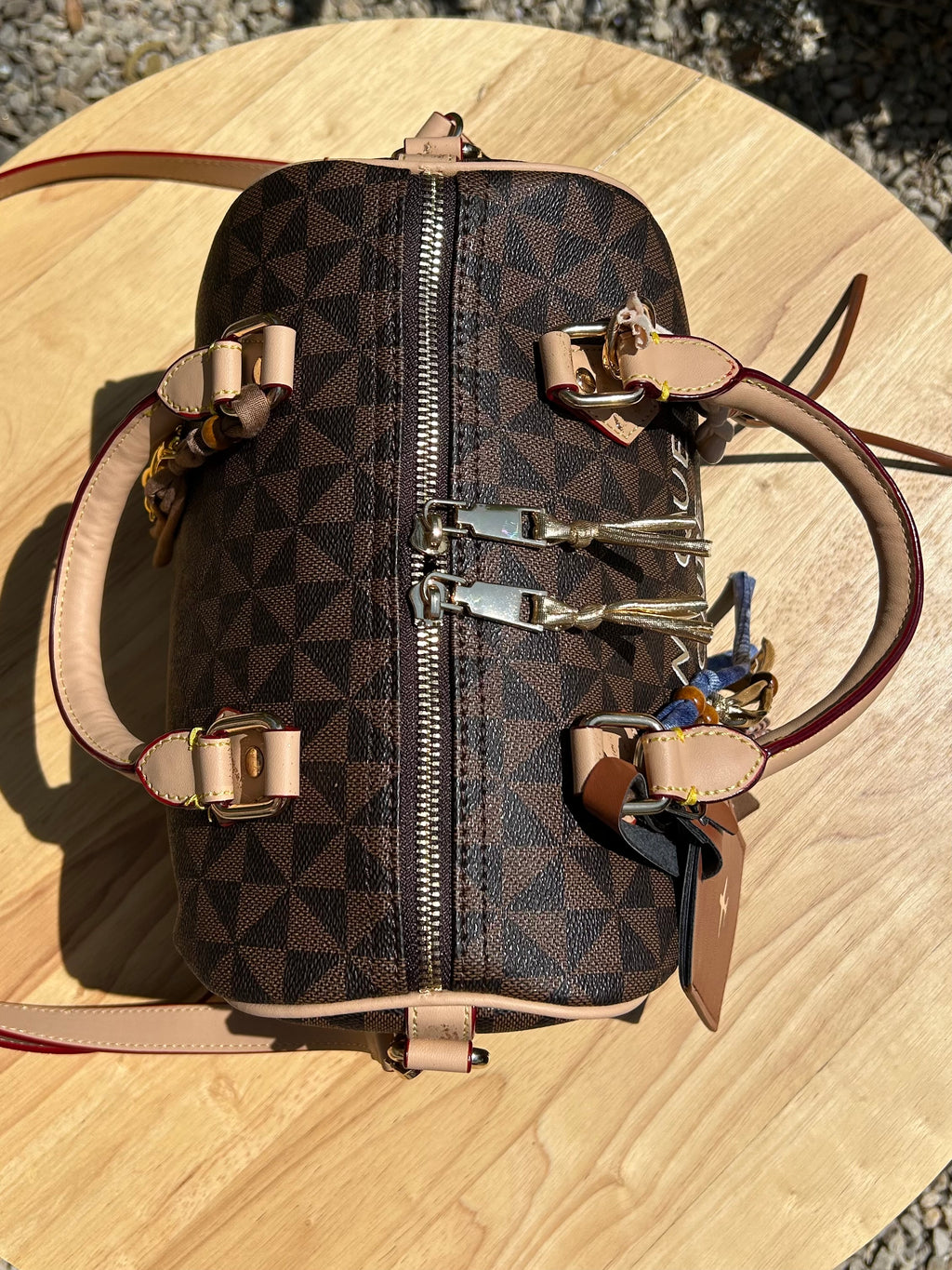 Sac Boston marron DQMV