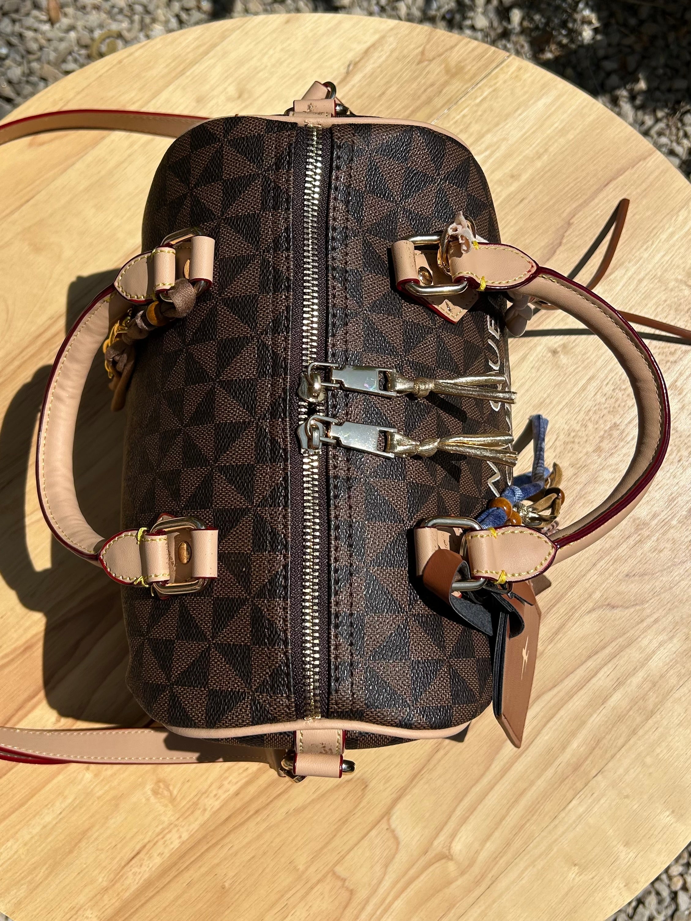Sac Boston marron DQMV