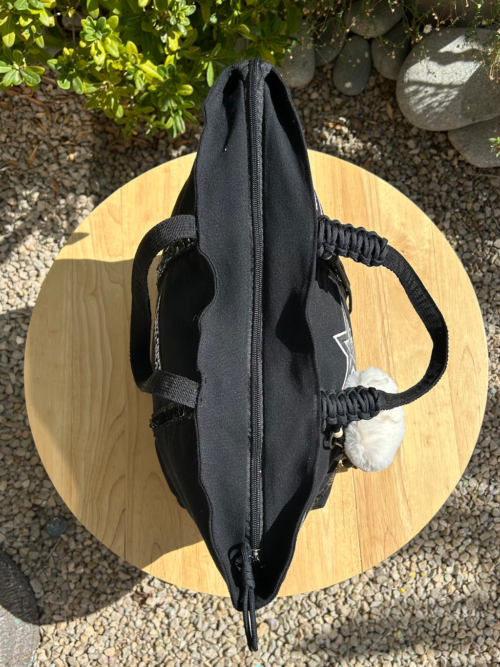 Grand SAC toile noire ÉTOILE