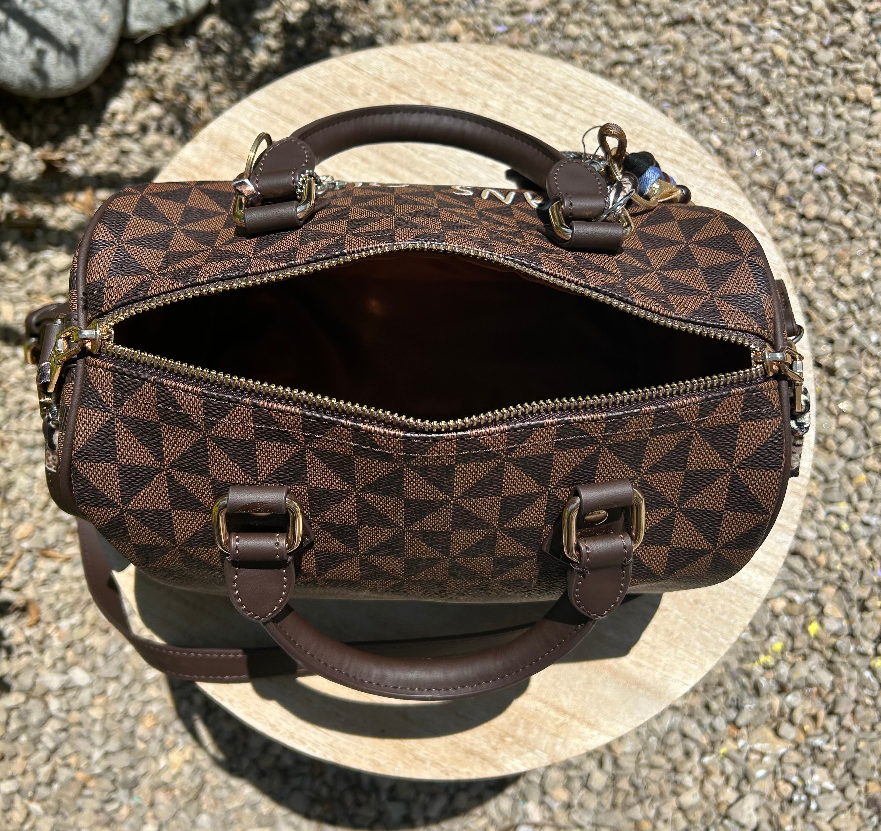 Sac Boston marron DQMV