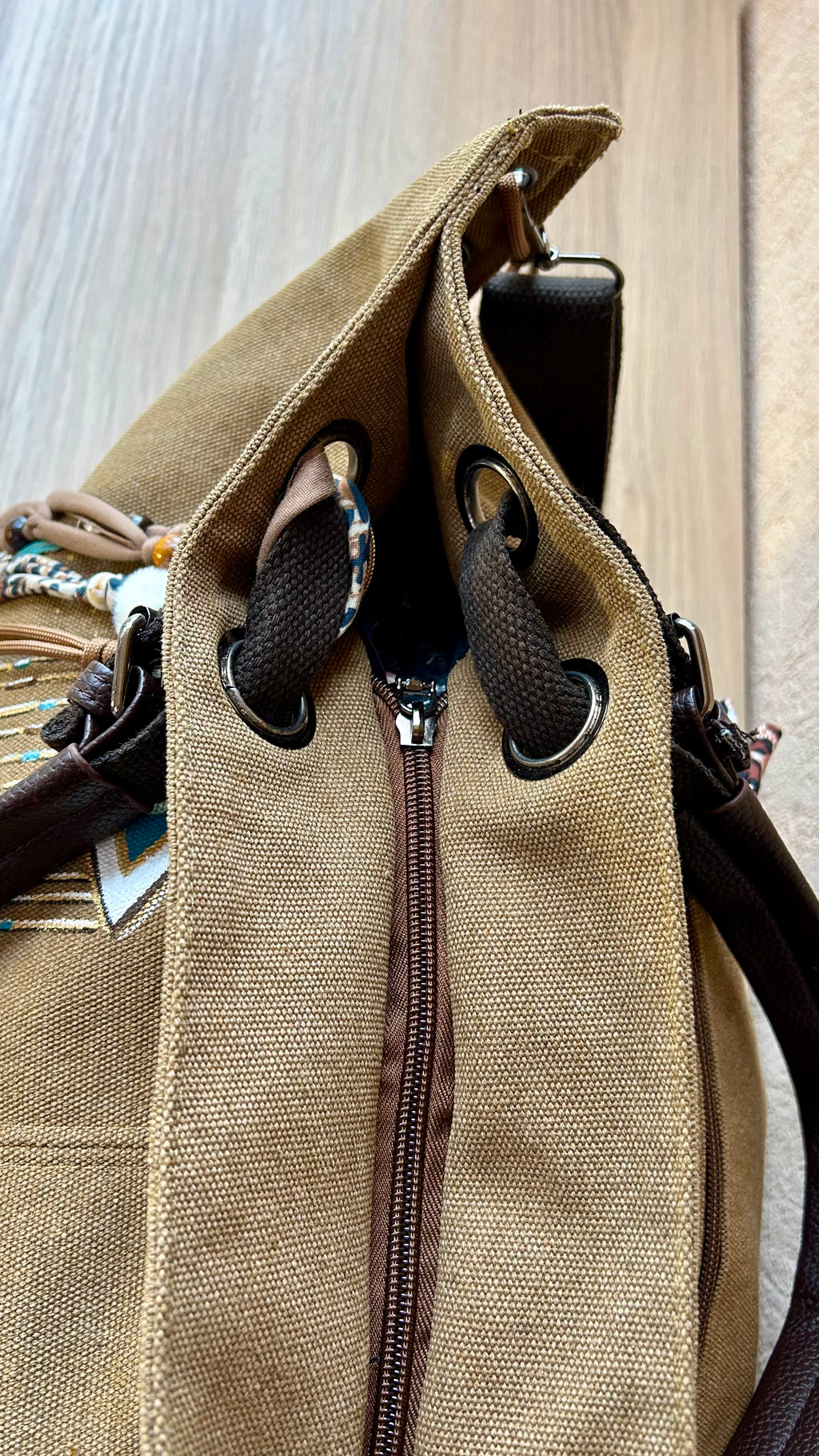 Grand SAC toile Œil et bijoux de sac