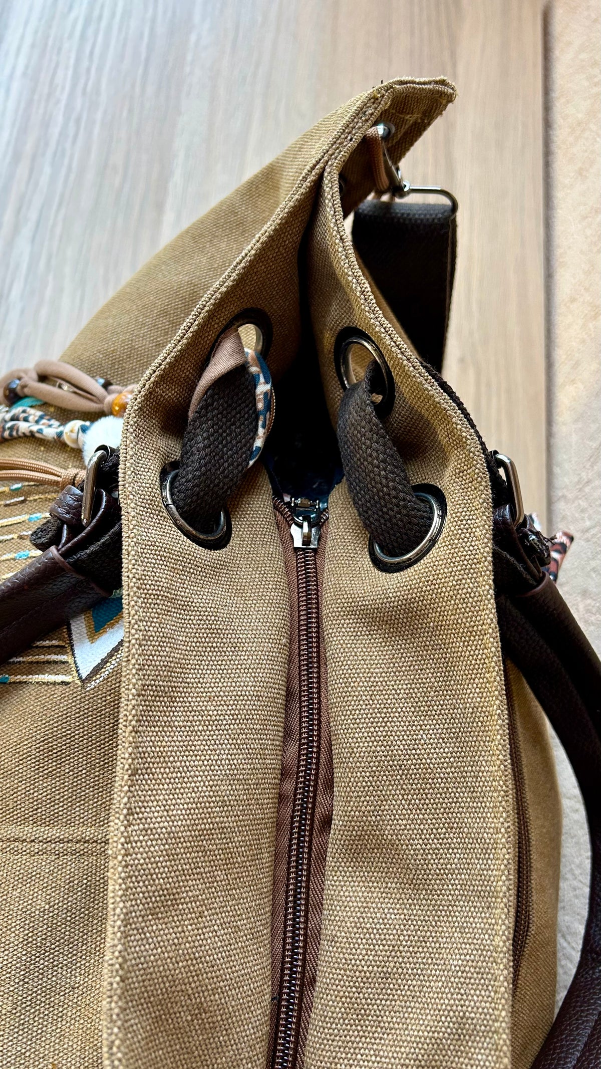 Grand SAC toile Œil et bijoux de sac