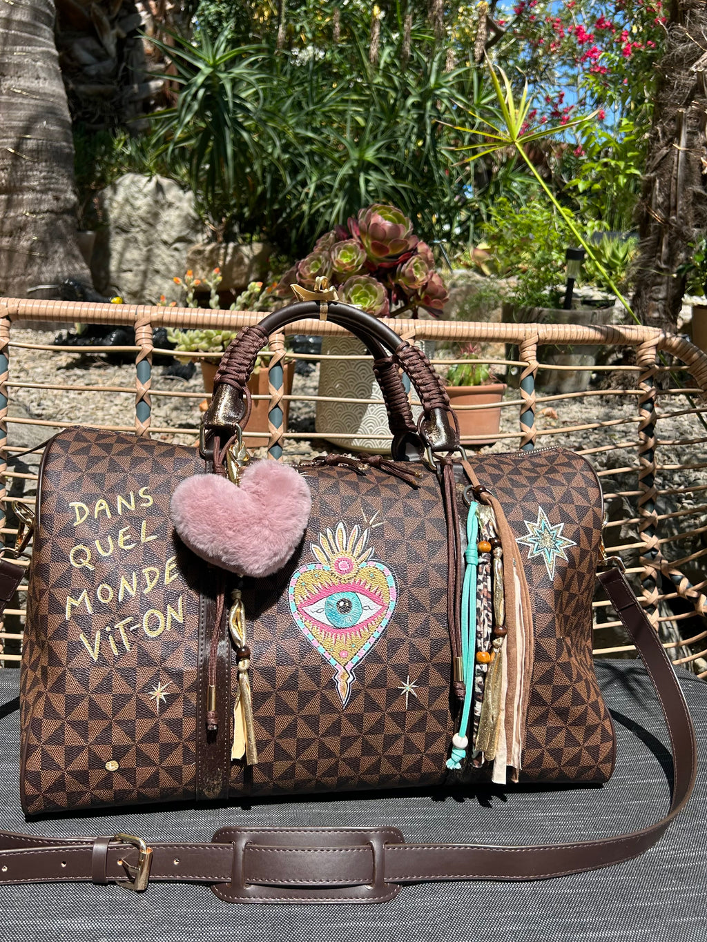 Grand sac voyage CŒUR protecteur