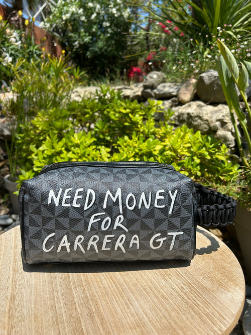 Trousse de toilette noire NEED MONEY