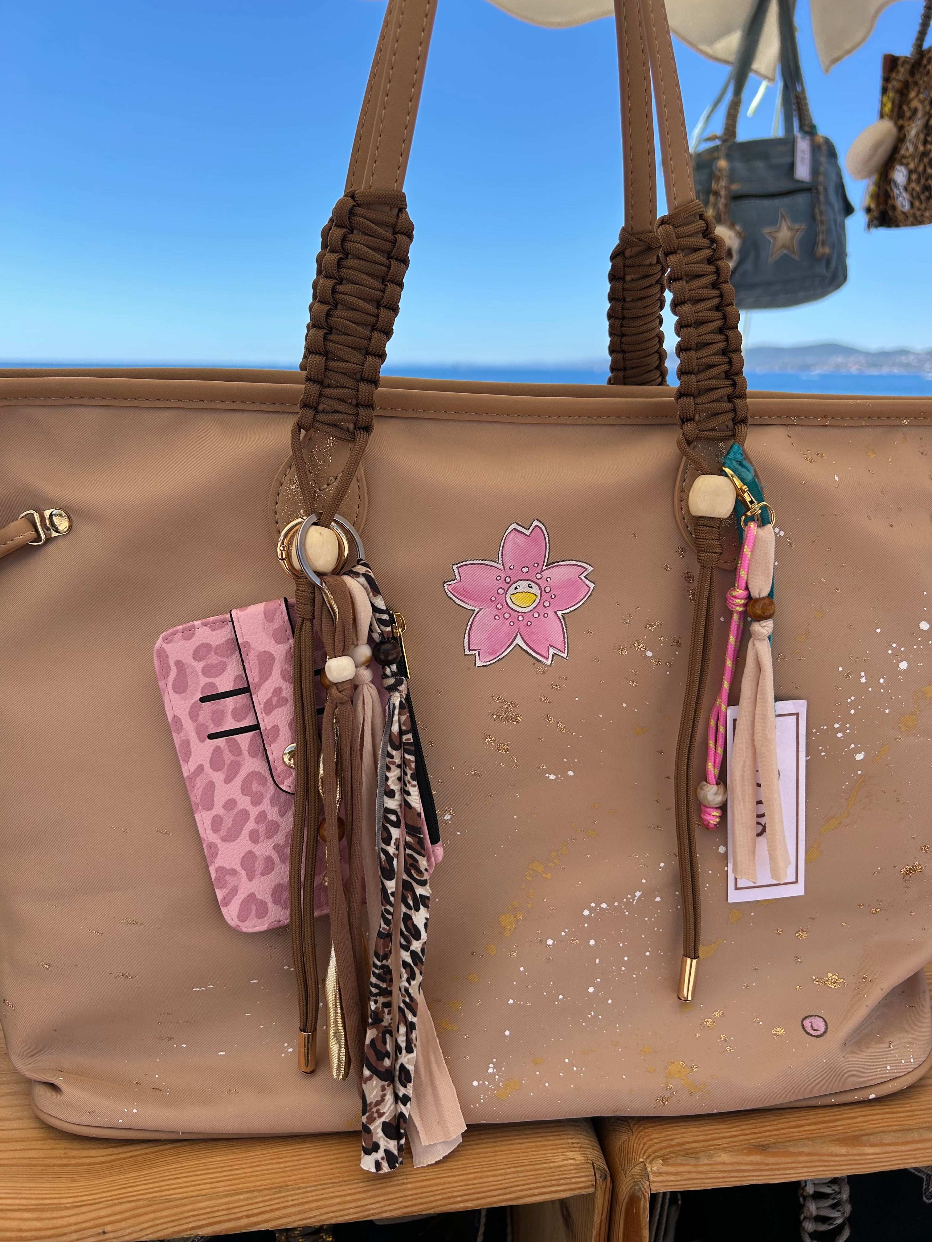 Grand Cabas fleur smiley