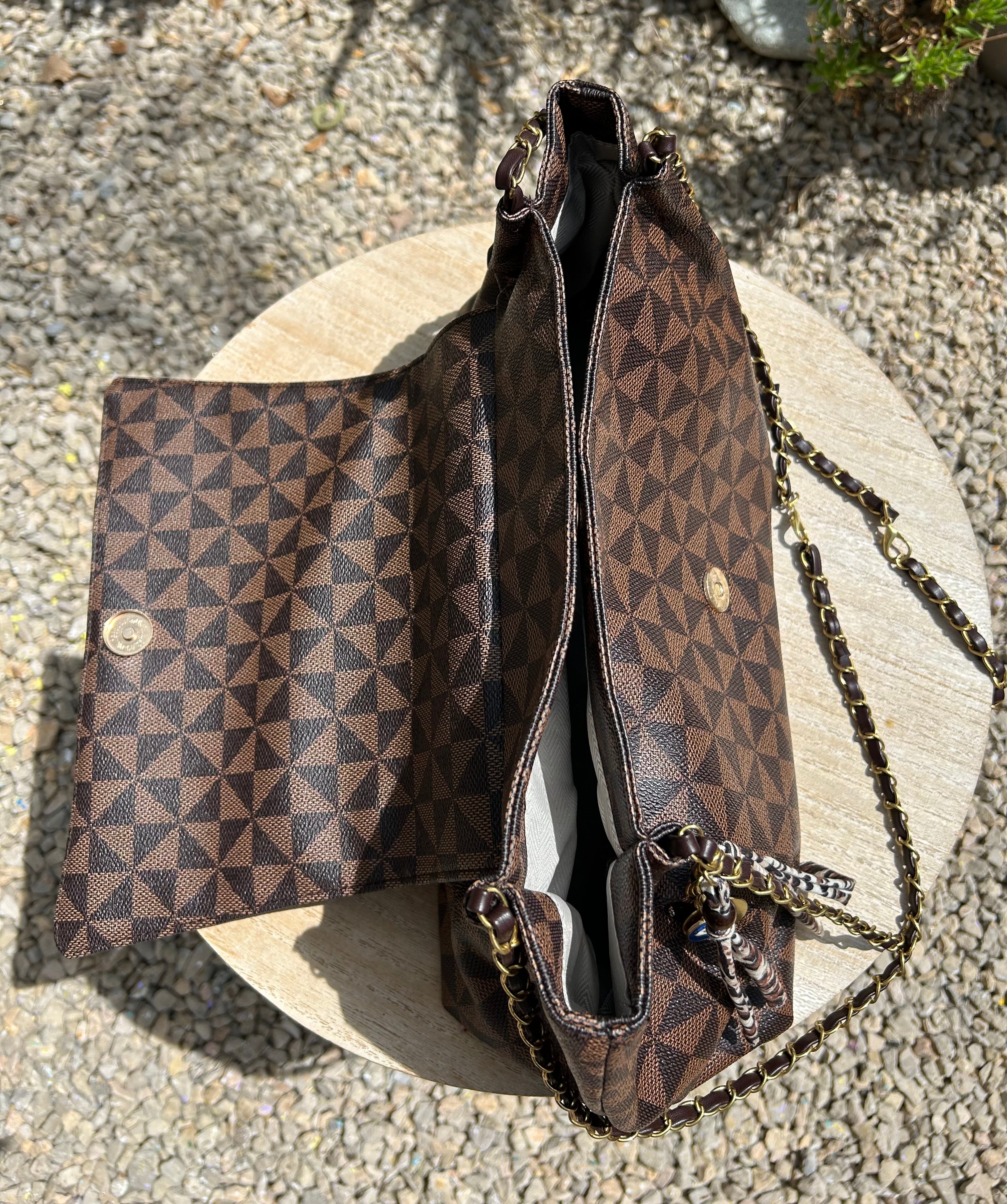 Sac chaînette marron