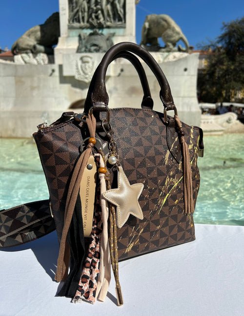 Sac Lilou  marron Art Projections