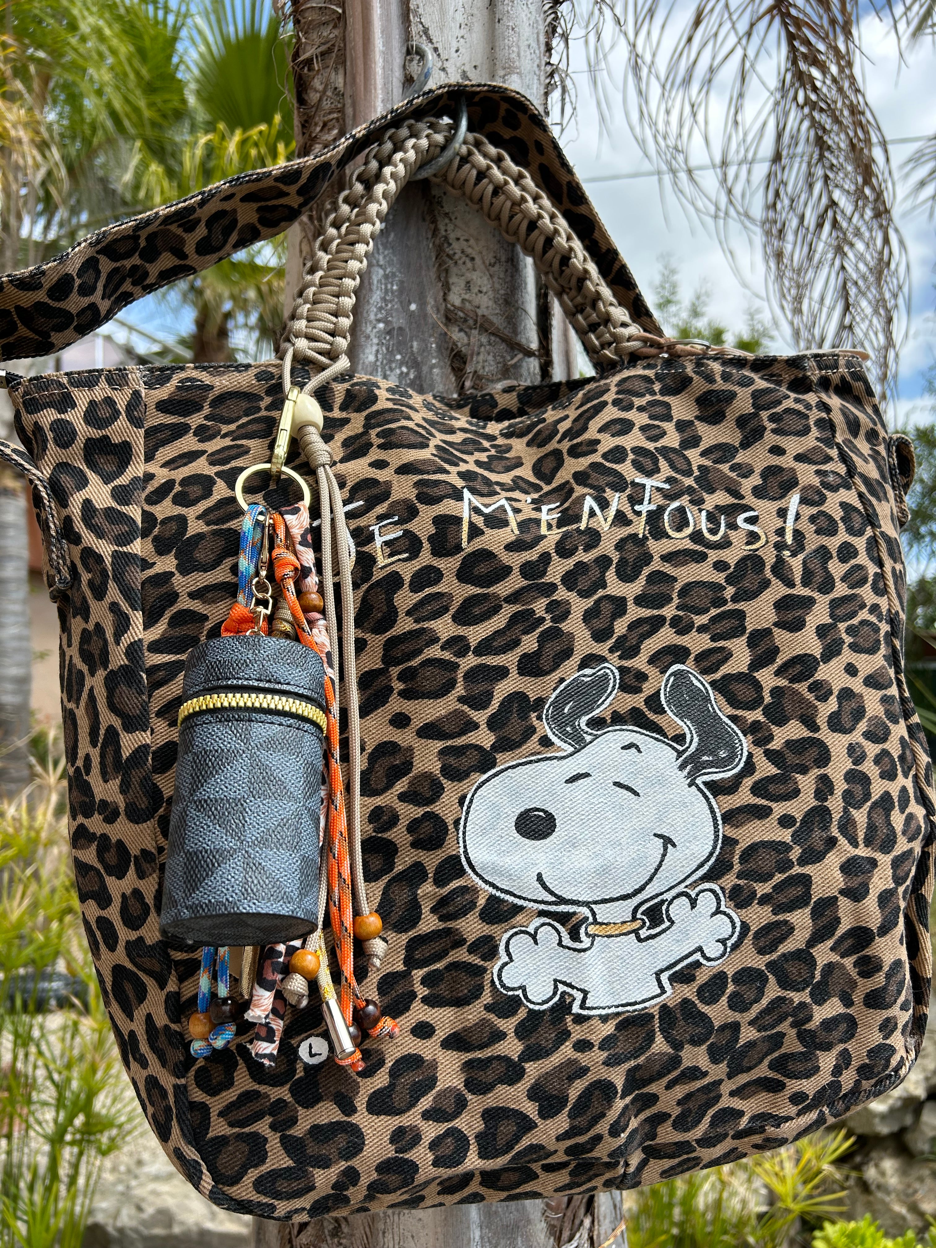 Grand SAC toile léopard SNOOP