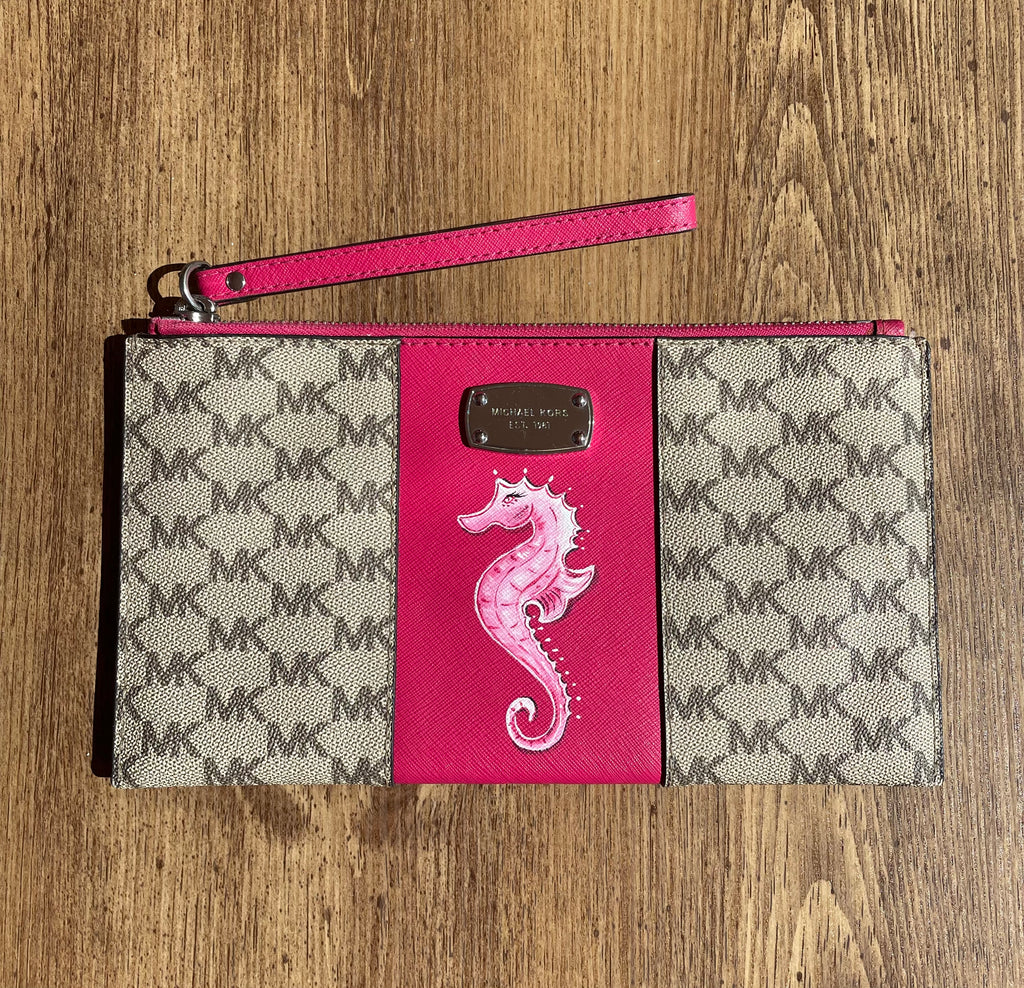 Pochette Michael KORS custom hippocampe
