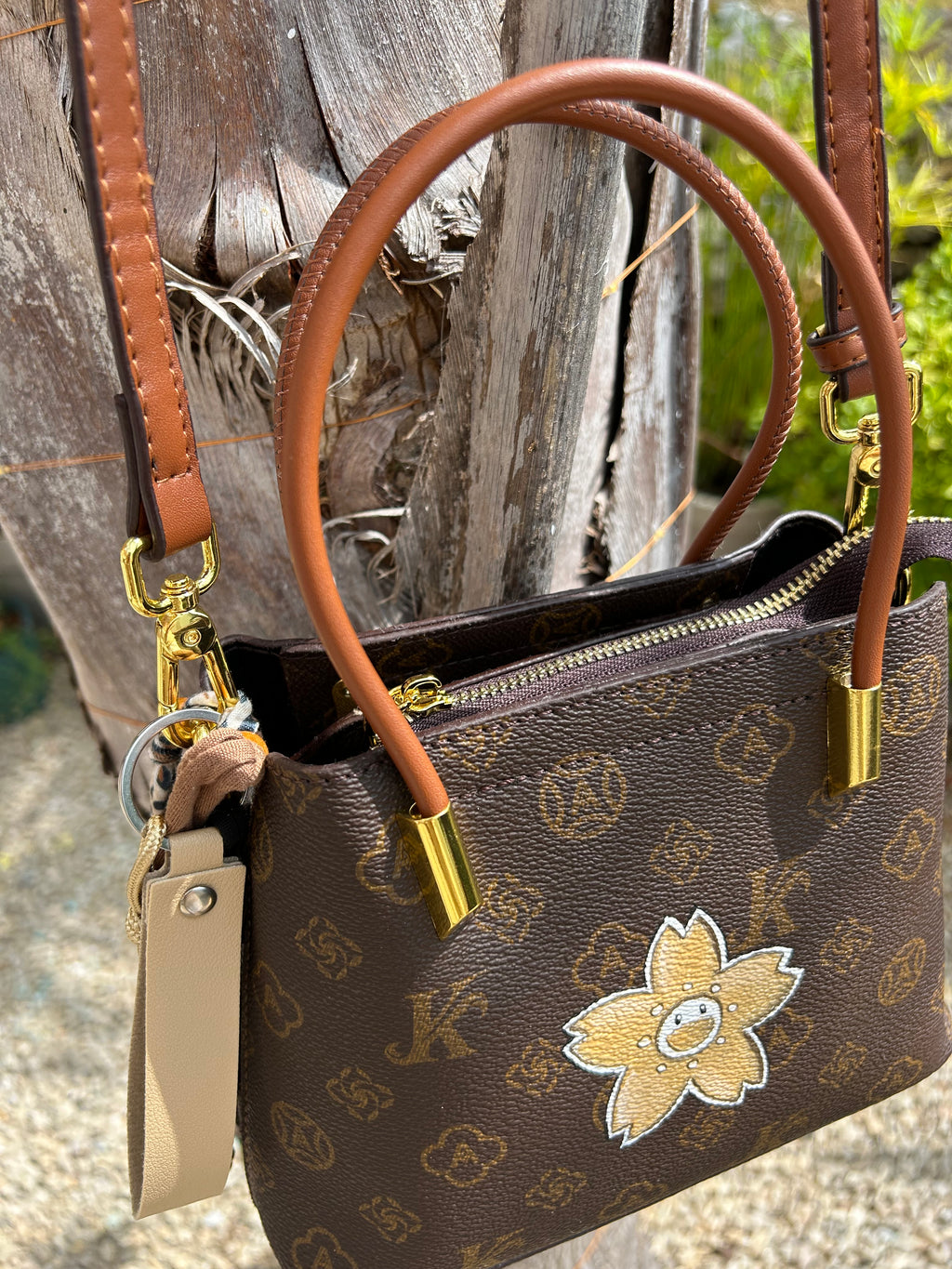 Petit sac gold flower