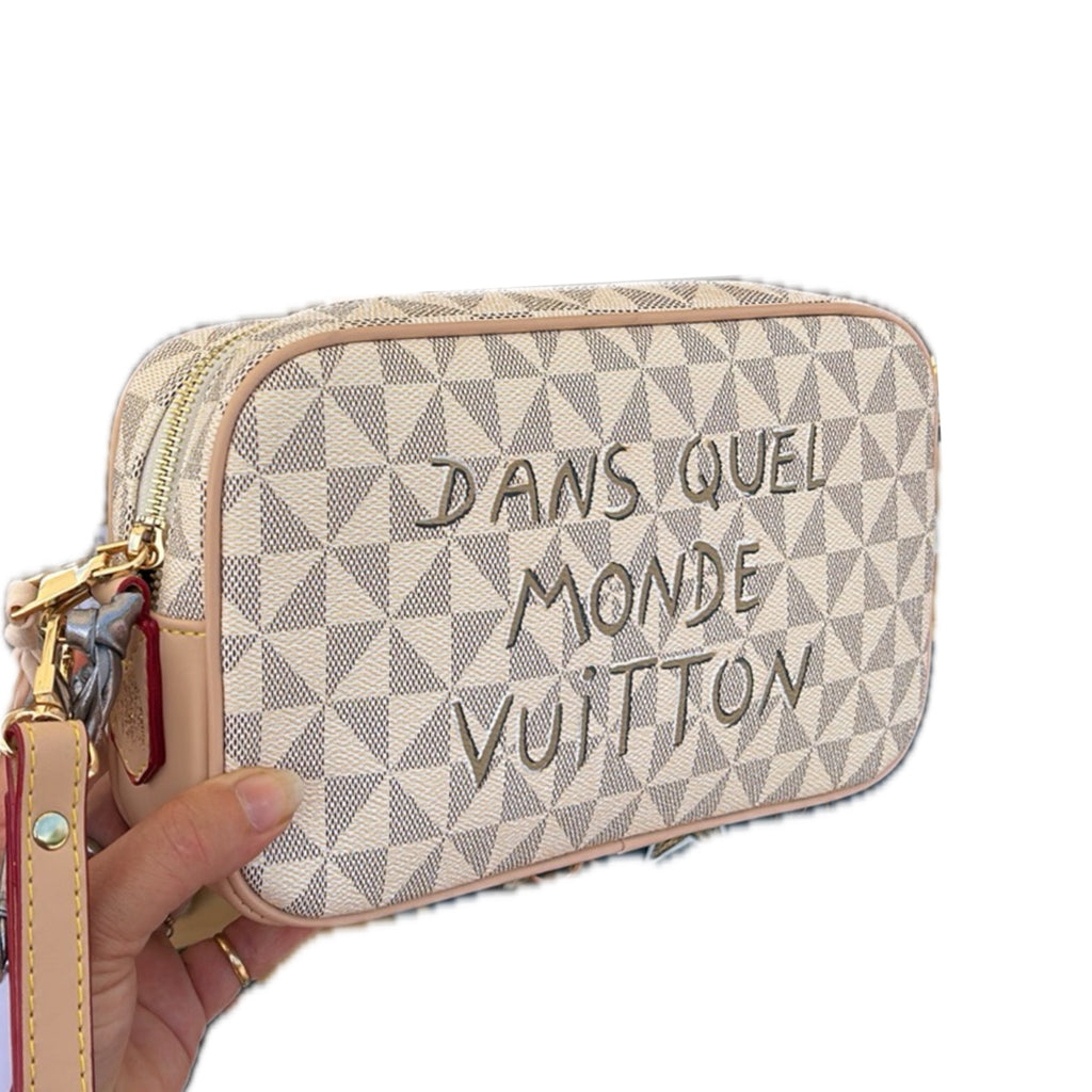 Trousse de toilette beige