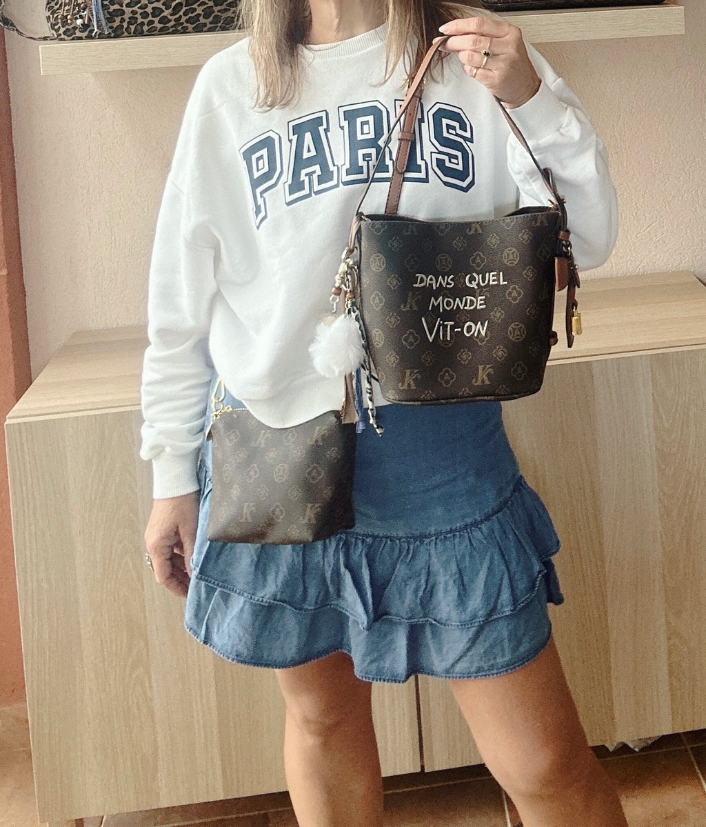 Sac Chic et pochette Dans quel monde Vit-on »
