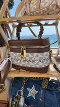 Mini sac Vanity beige