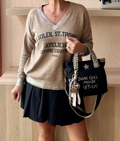 Sac Toile noire Dans quel monde vit-on