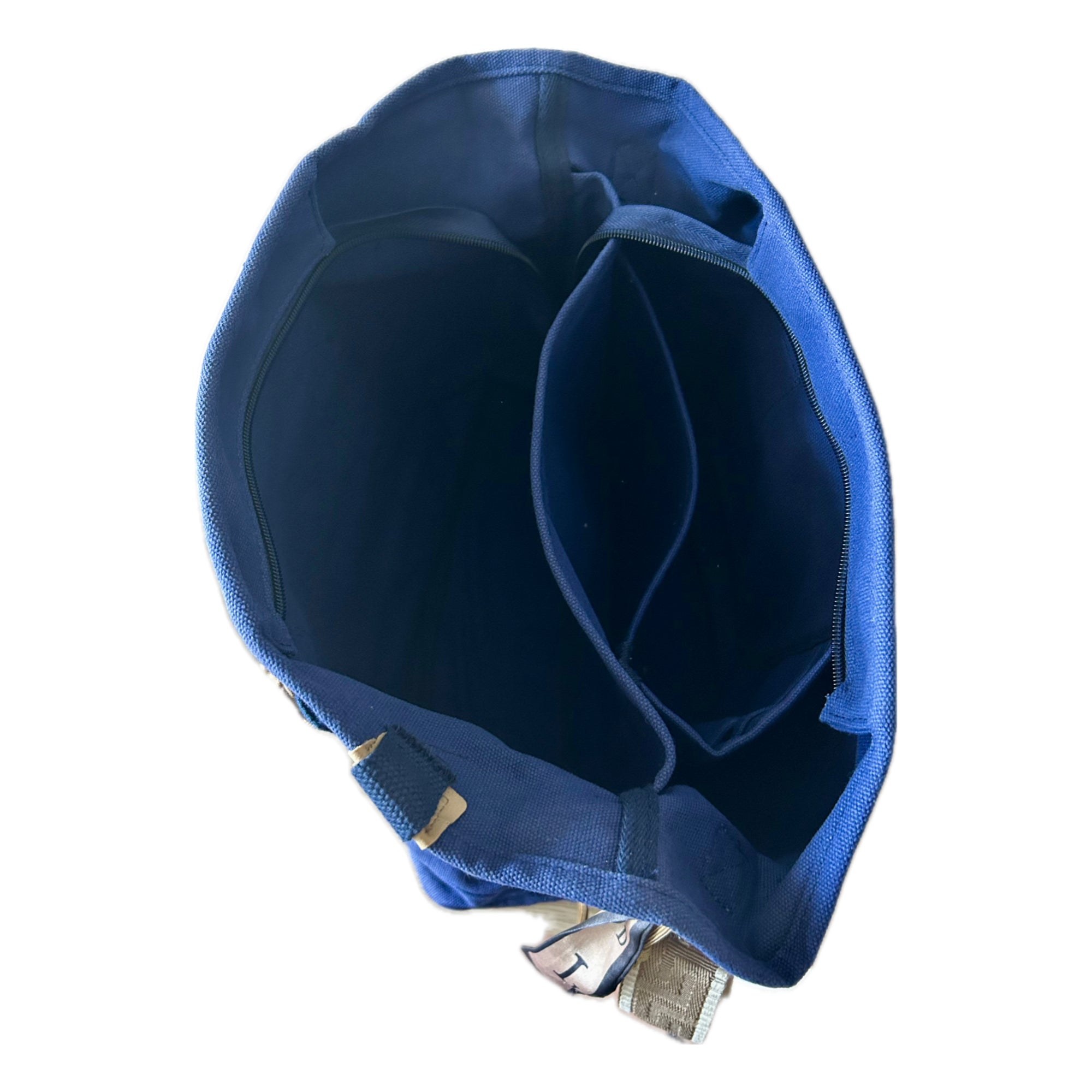 Grand sac toile bleu marine LOVE
