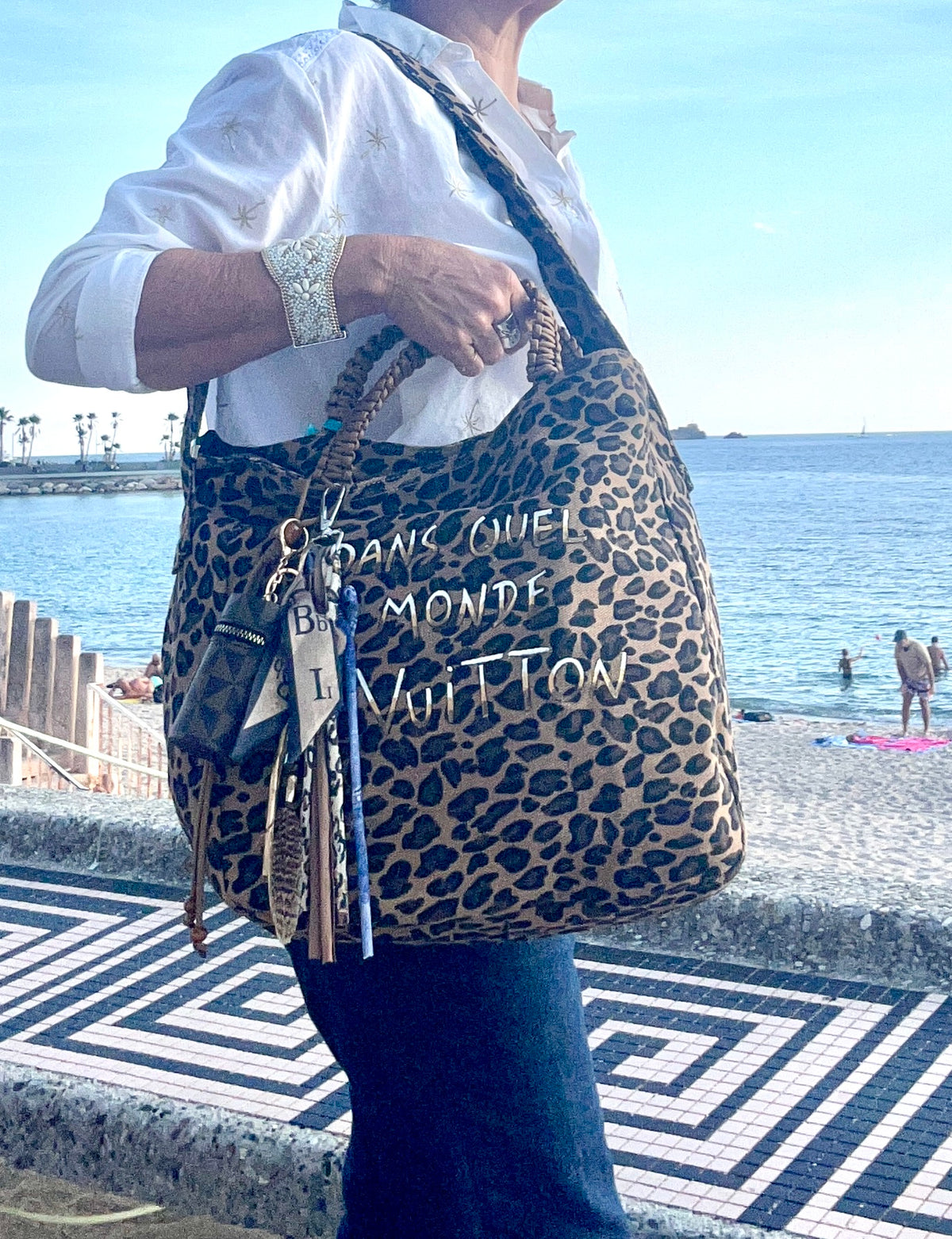 Grand SAC toile léopard / DQMV