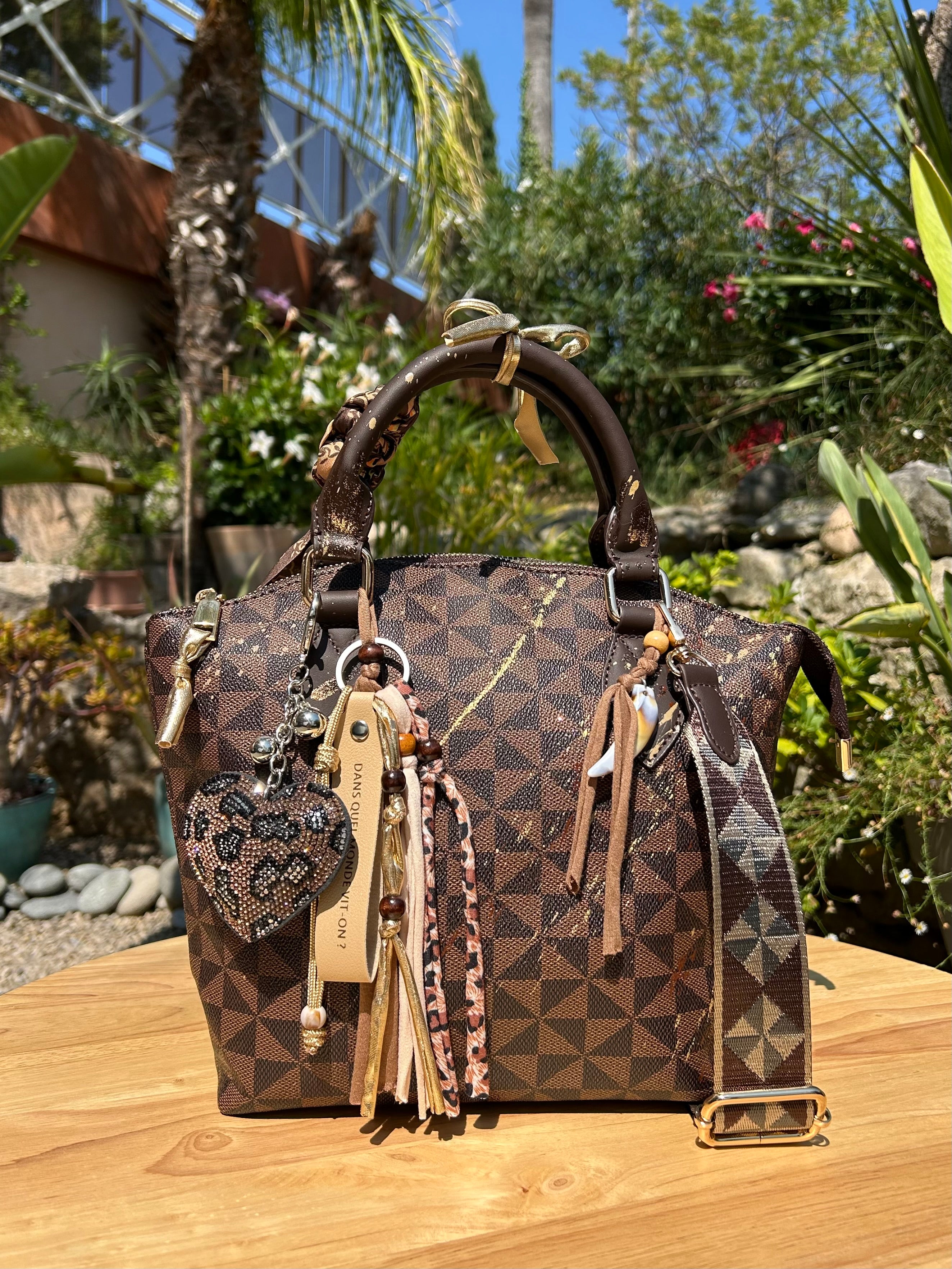 Sac Lilou  marron Art Projections