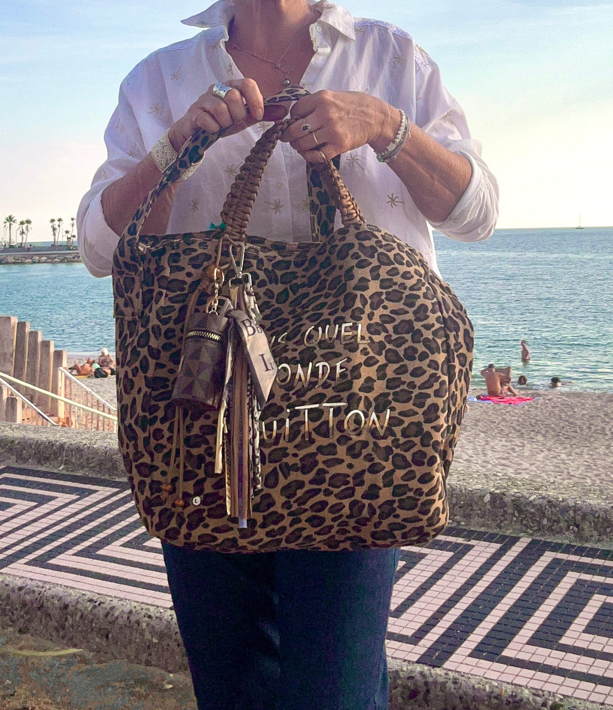 Grand SAC toile léopard / DQMV