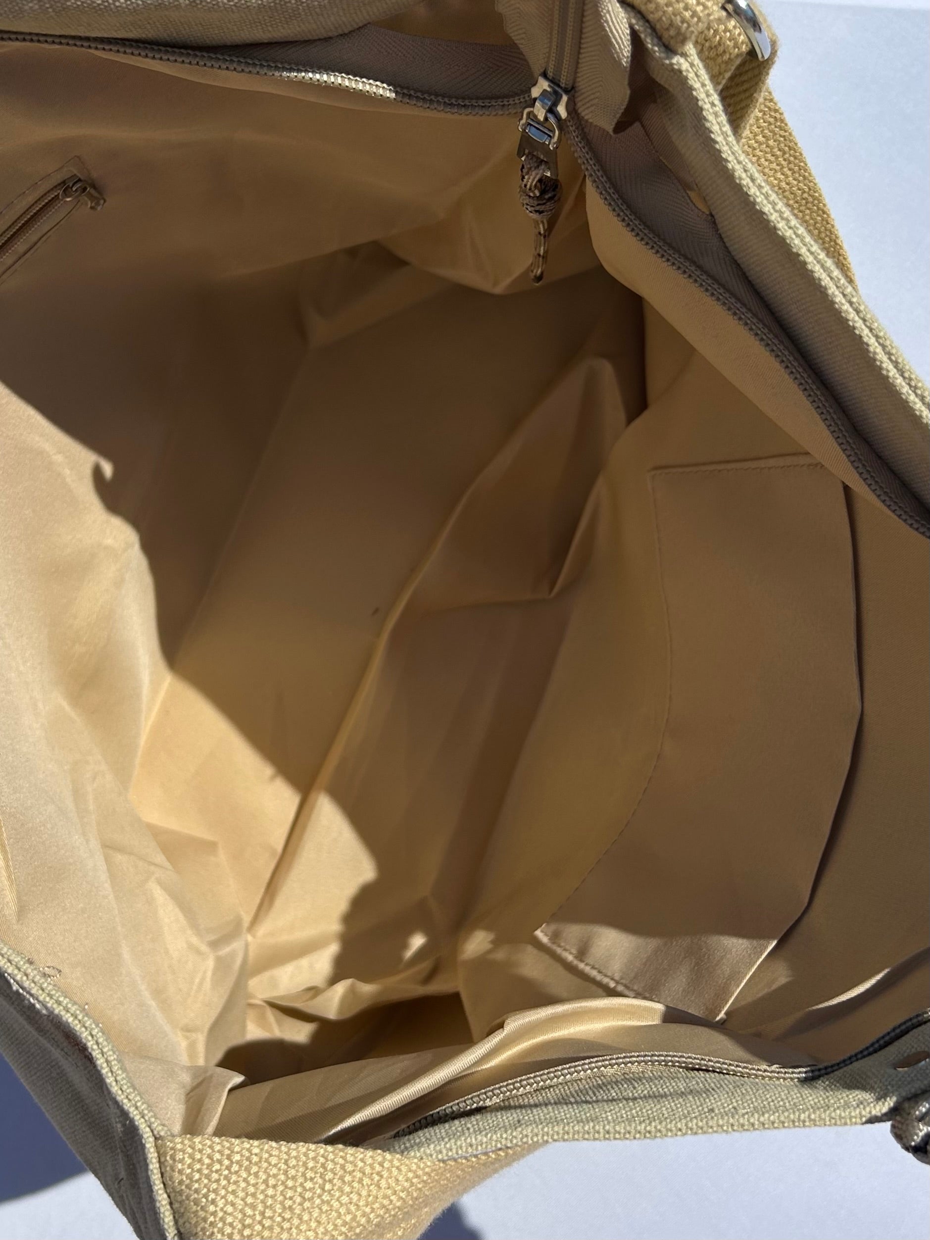 Grand SAC toile beige étoile