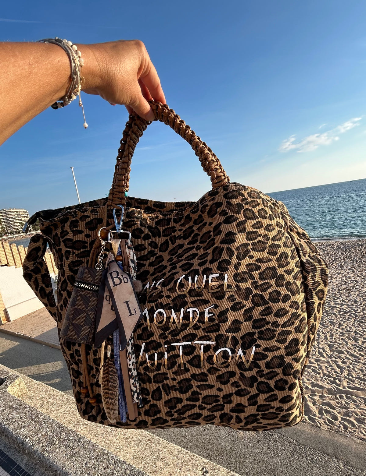 Grand SAC toile léopard / DQMV
