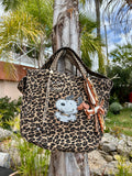 Grand SAC toile léopard SNOOP je m’en fous !