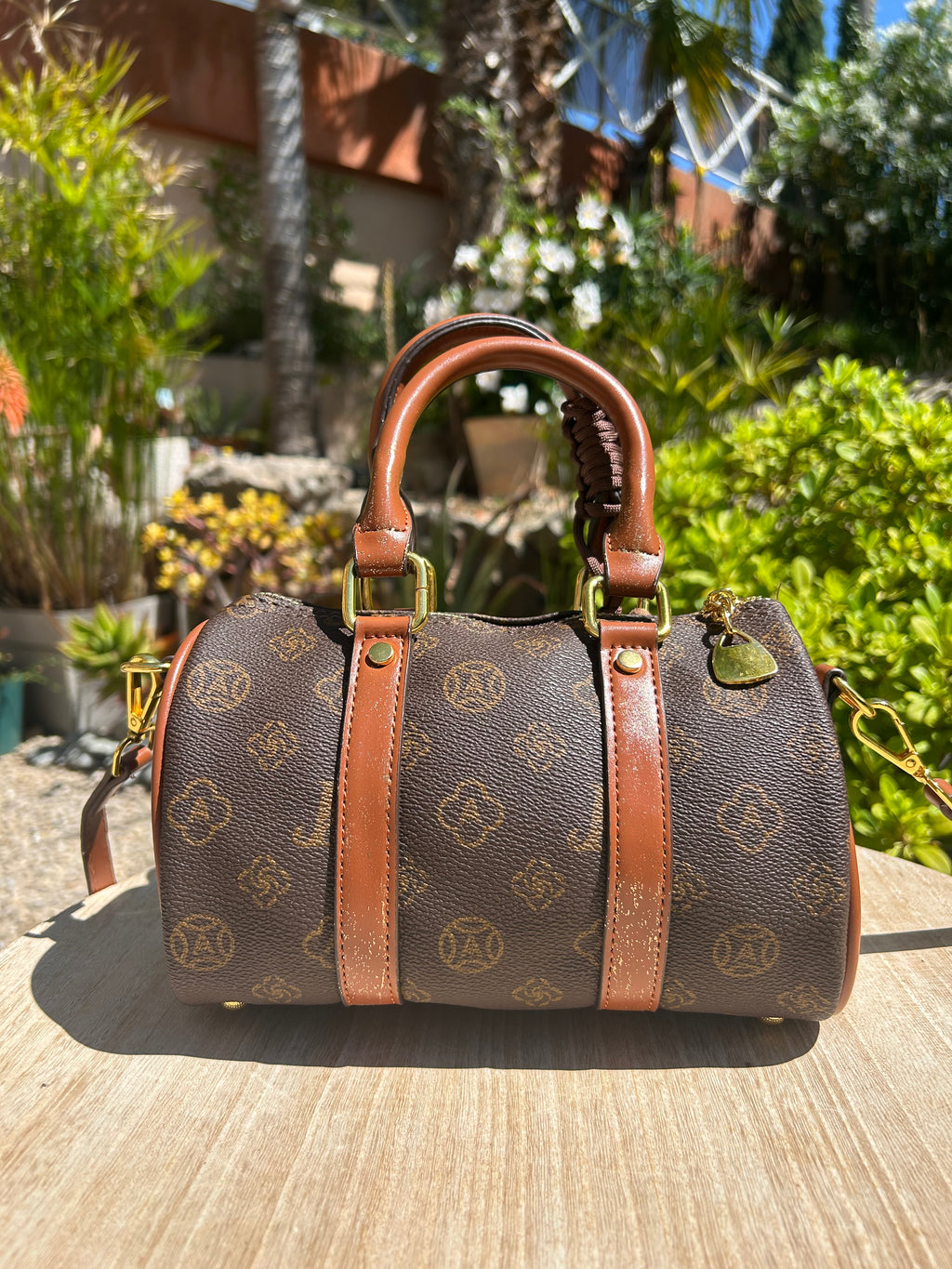 Mini bag fleur Smiley rose