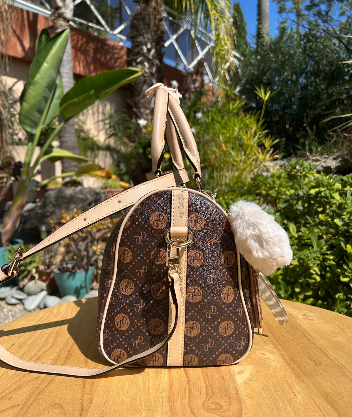 Sac Boston marron LIBRE COMME L’ART