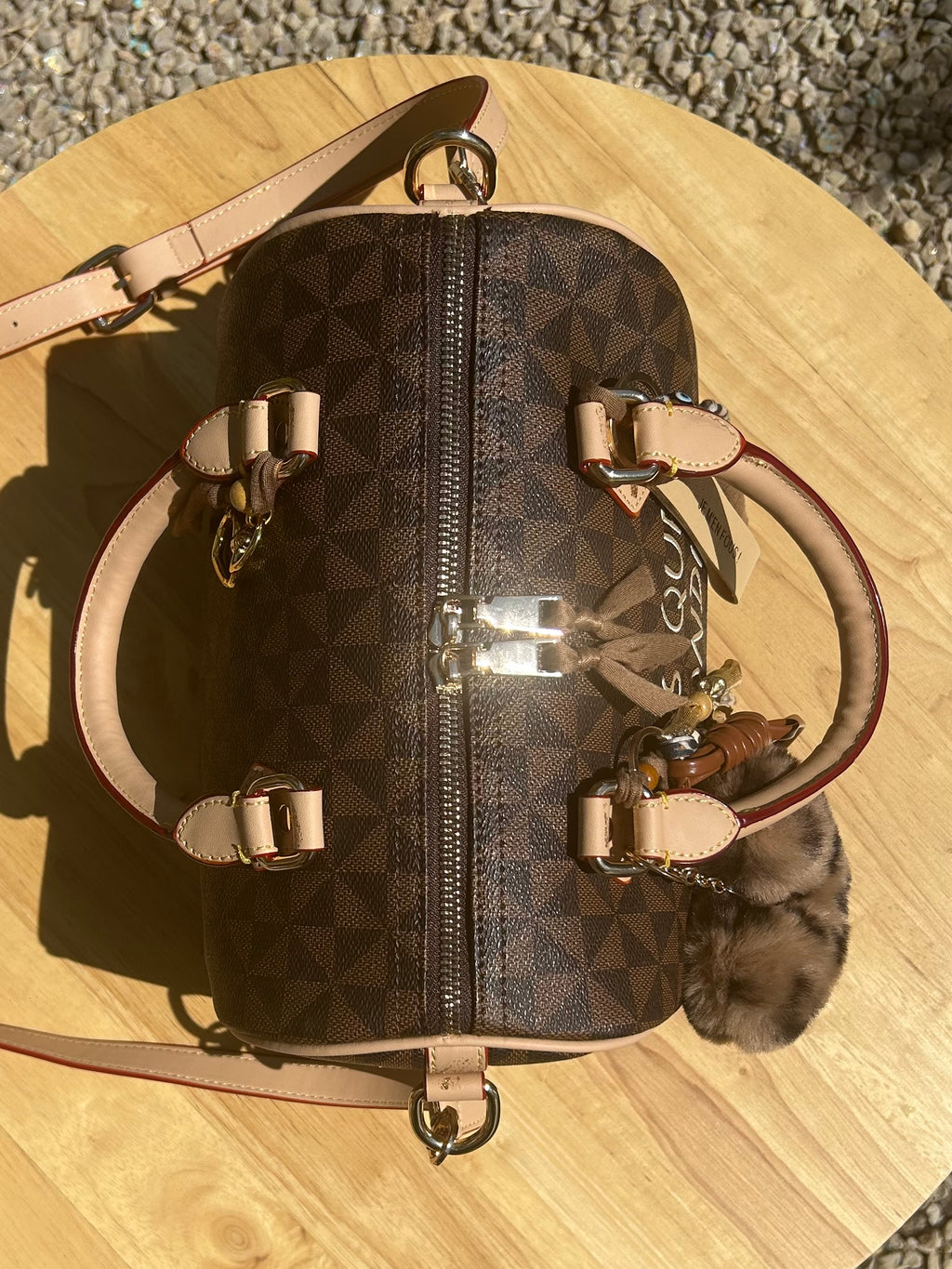 Sac Boston marron DQMV