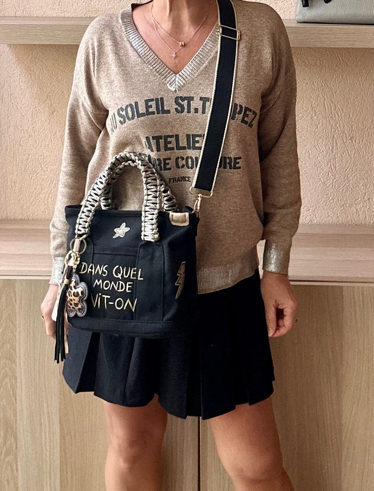 Sac Toile noire Dans quel monde vit-on